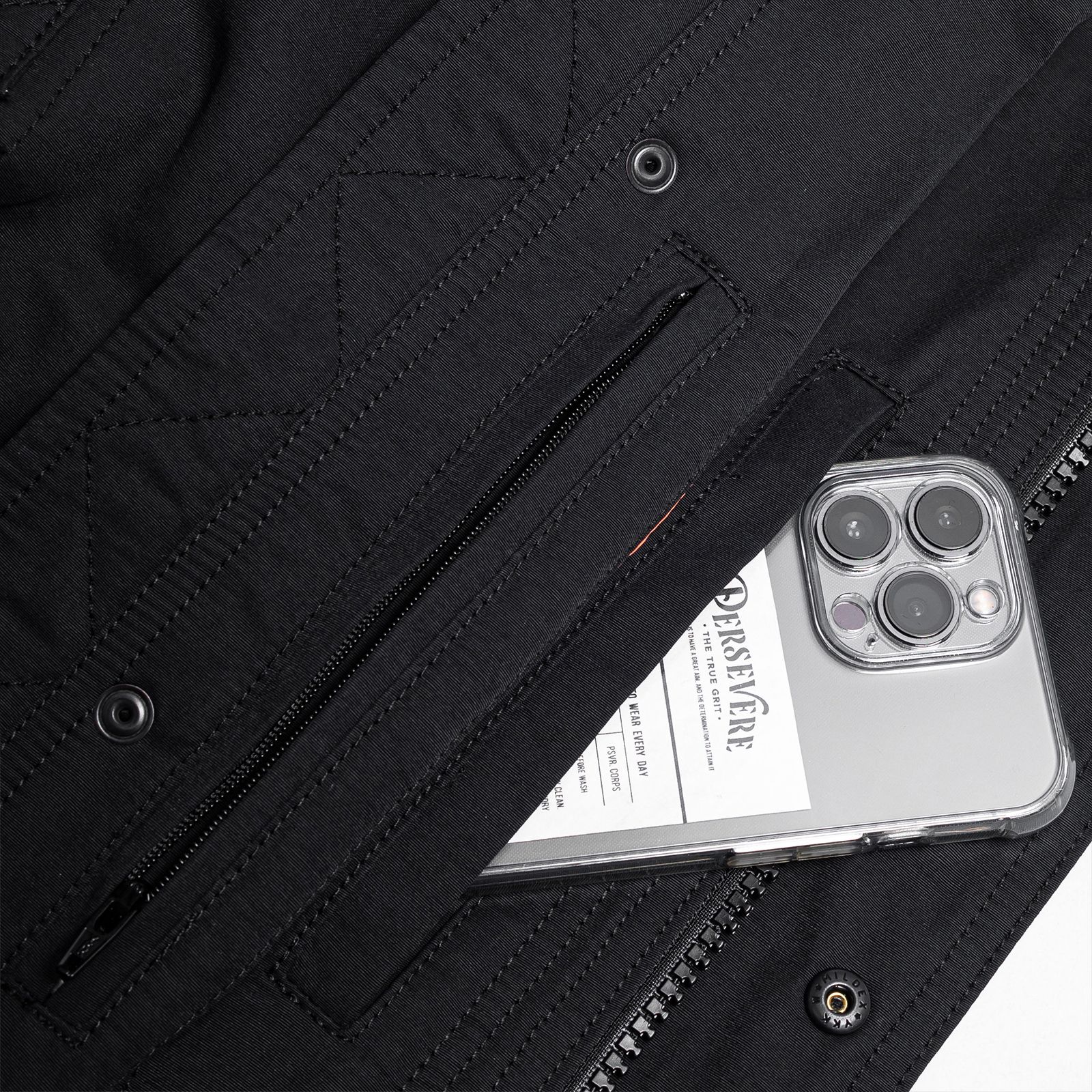 【ラスト1点 XL】utility ma-1 jacket / ブラック