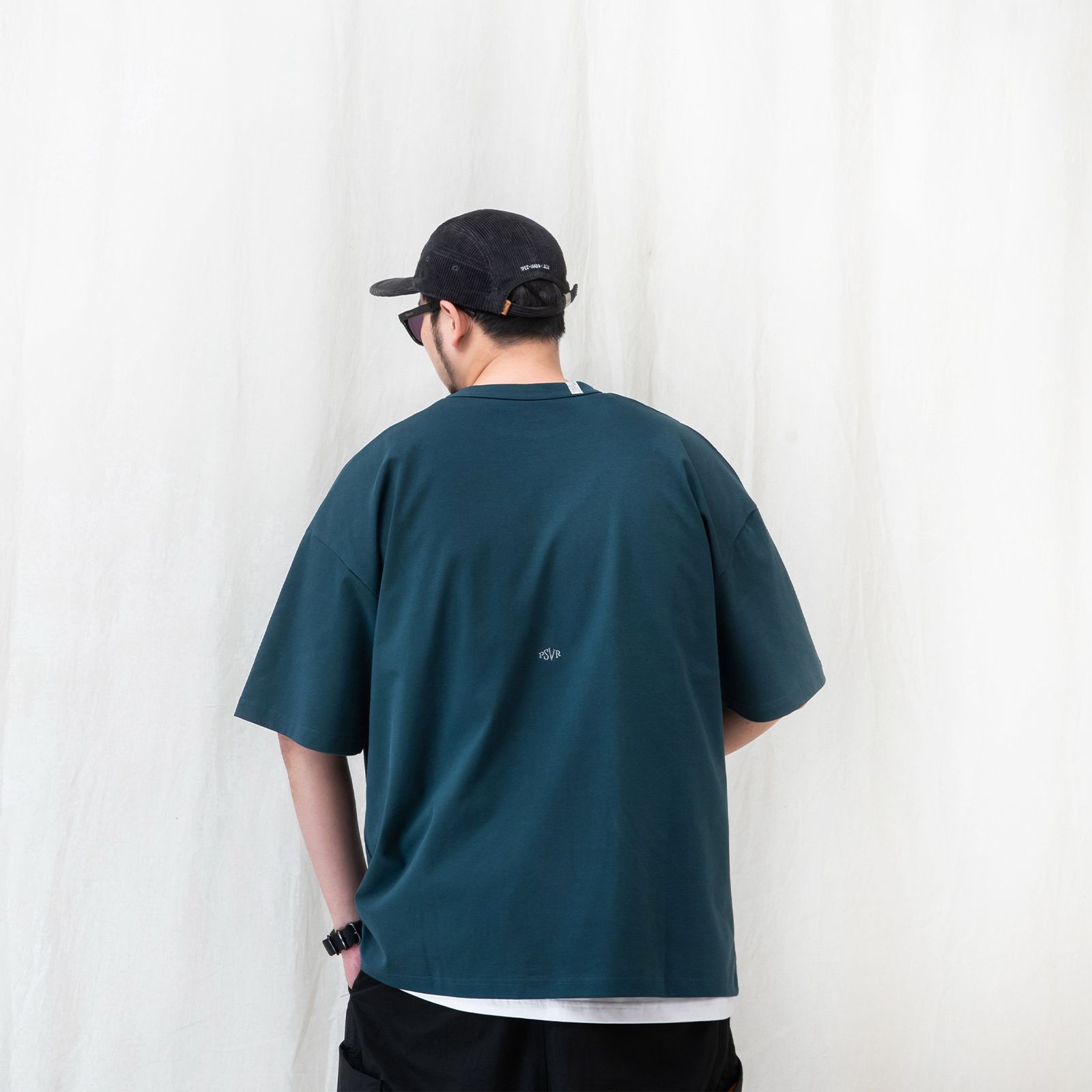 【ラスト1点 XL 】cooling hexagonal pocket classic t-shirt / ダークブルーグリーン