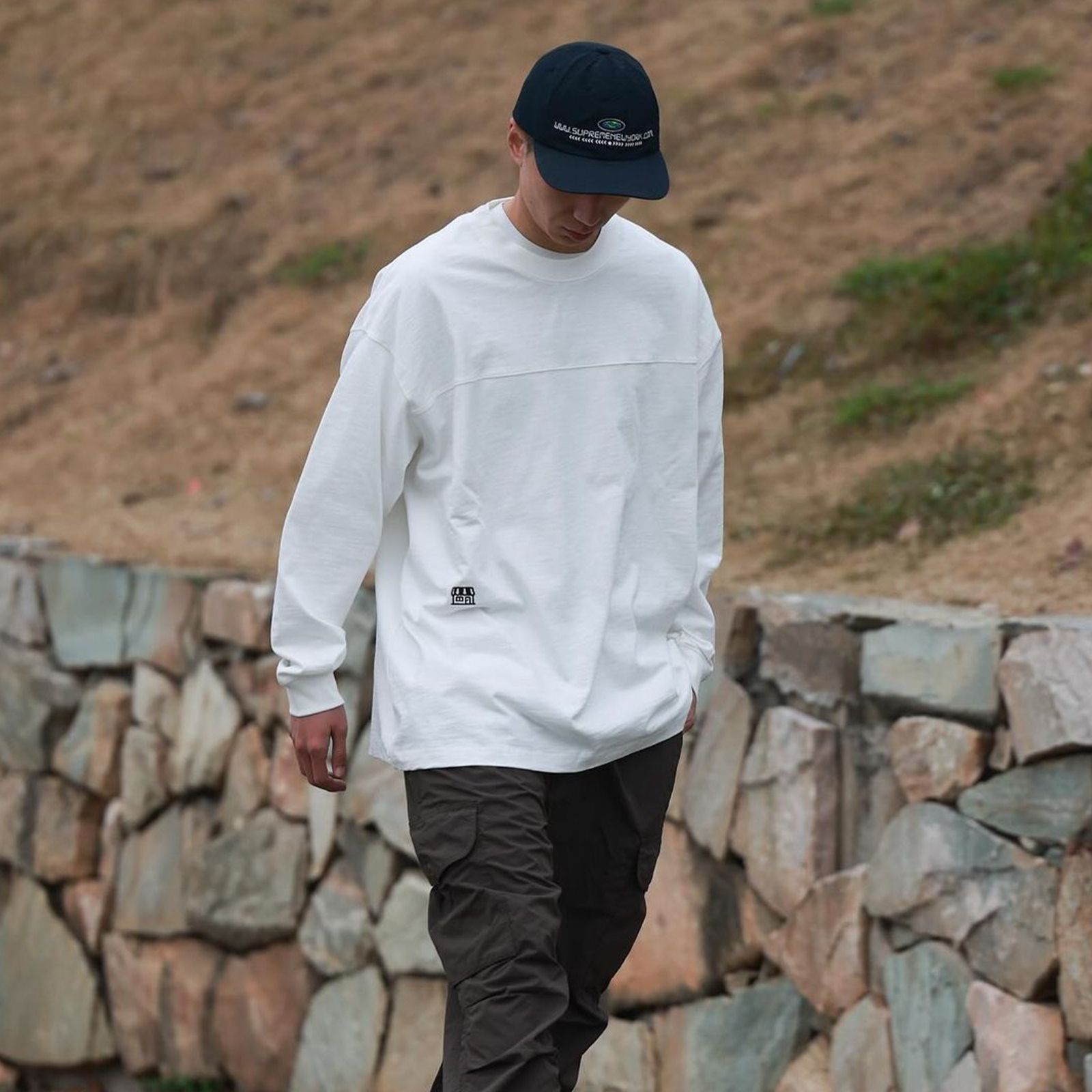 【ラスト1点 L】HOUSE LOGO L/S / ホワイト