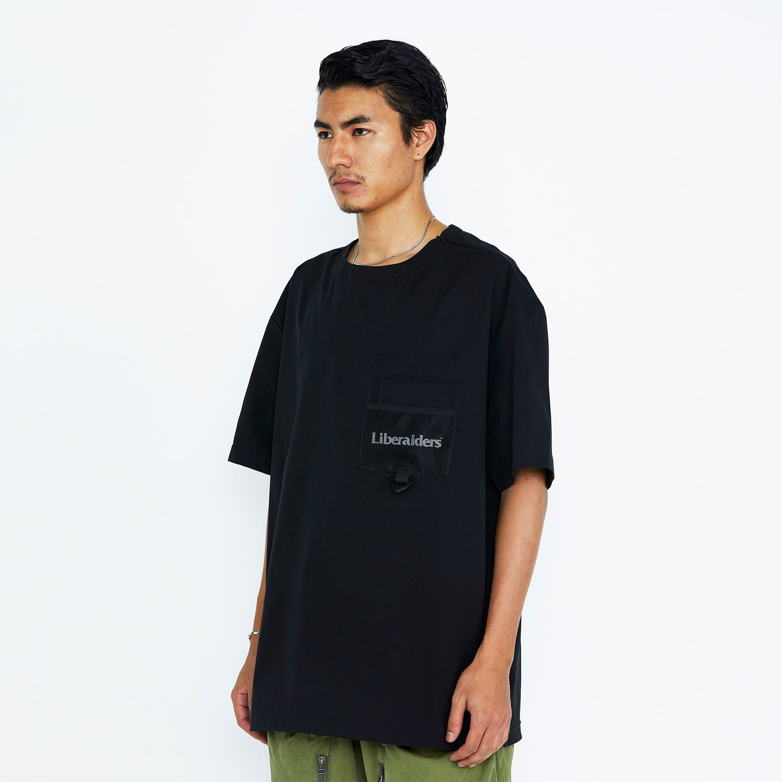 【ラスト1点 XL】4way stretch tee / ブラック