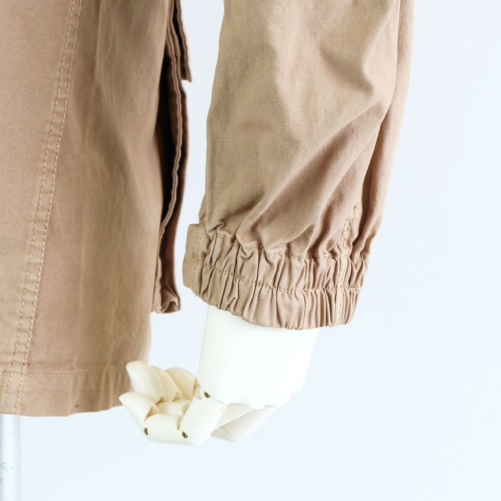 【ラスト1点 XL】stonewashed multi-pocket field jacket / カーキ