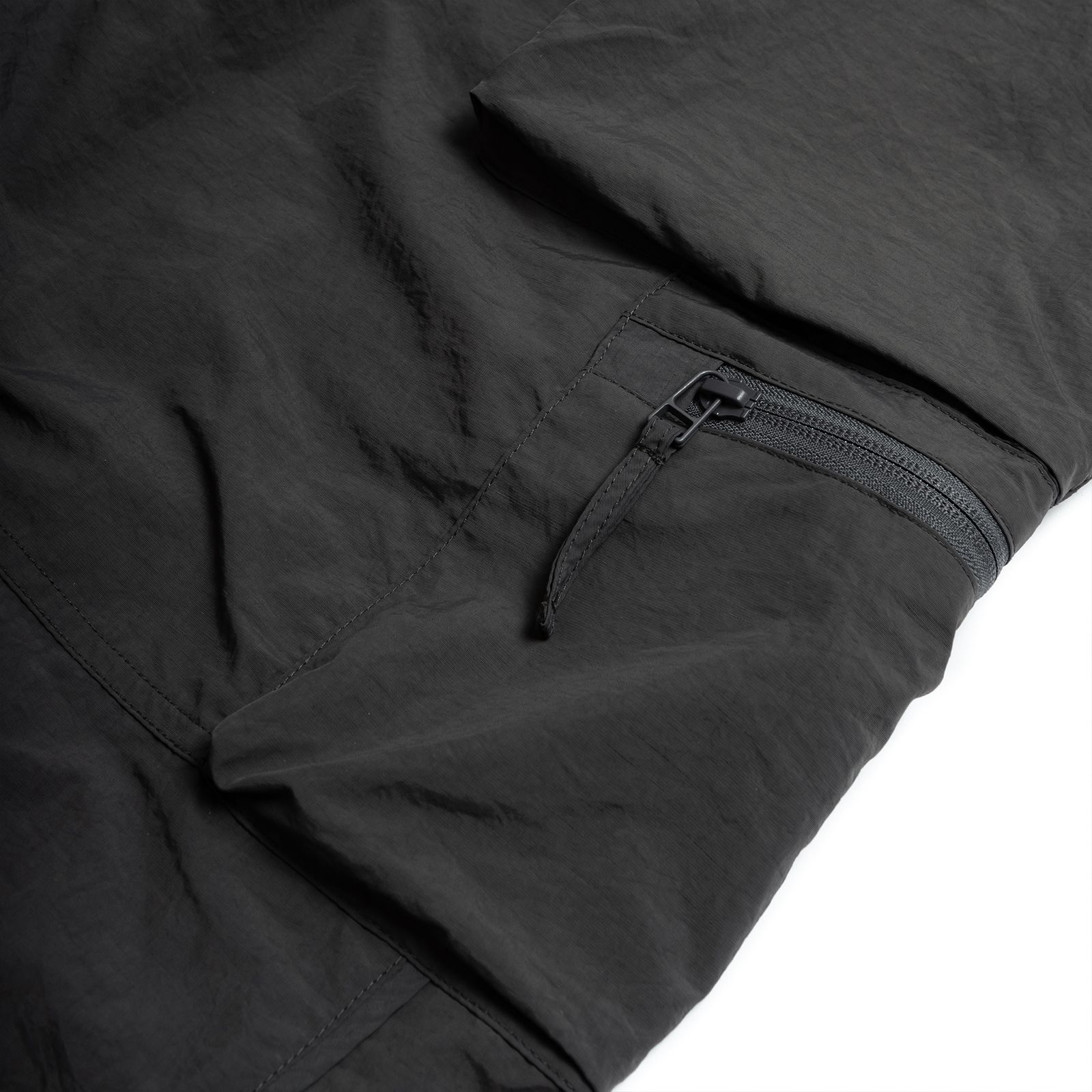 【ラスト1点 XL】multi pocklet tapered pants / チャコールグレー