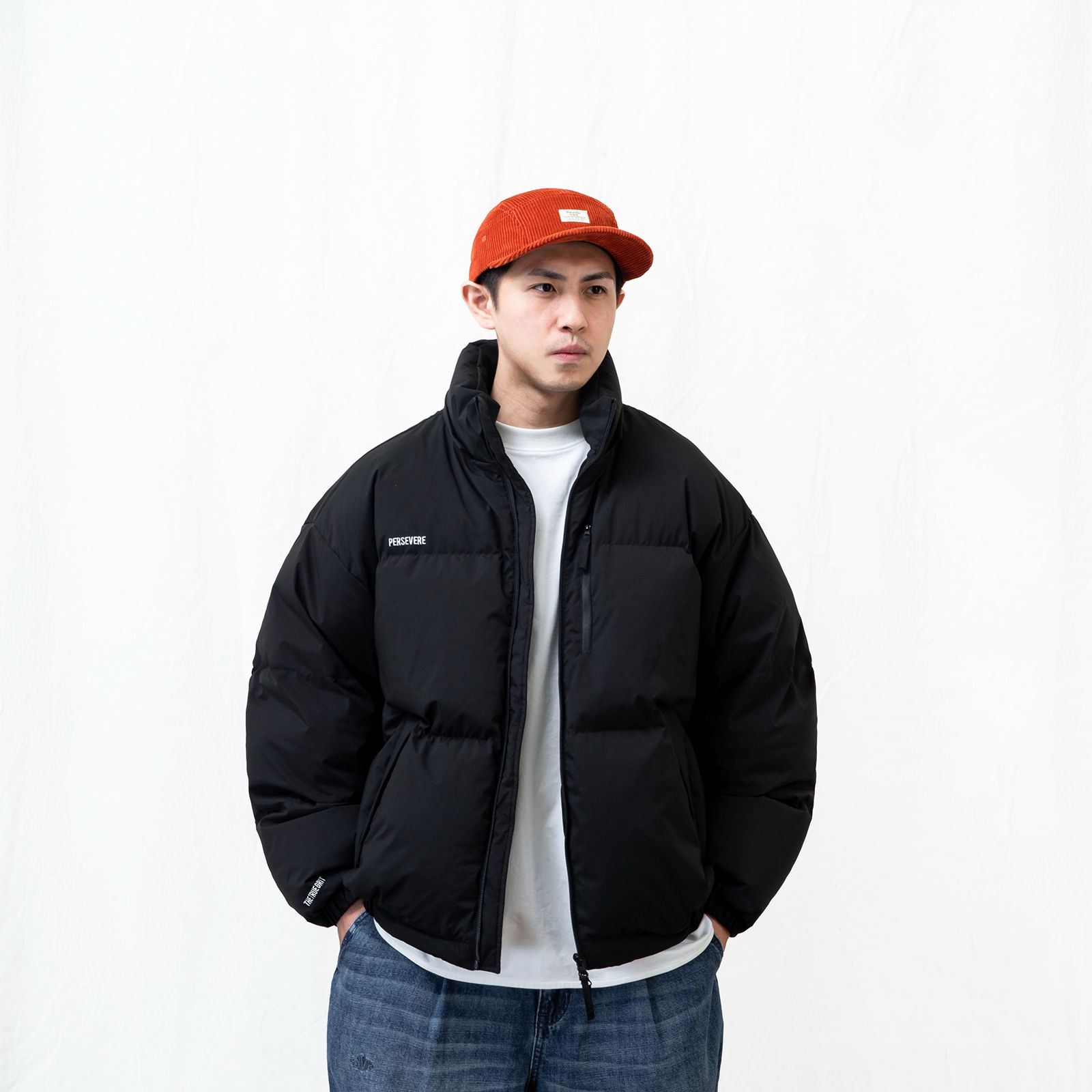 water-repellent down jacket/ ブラック
