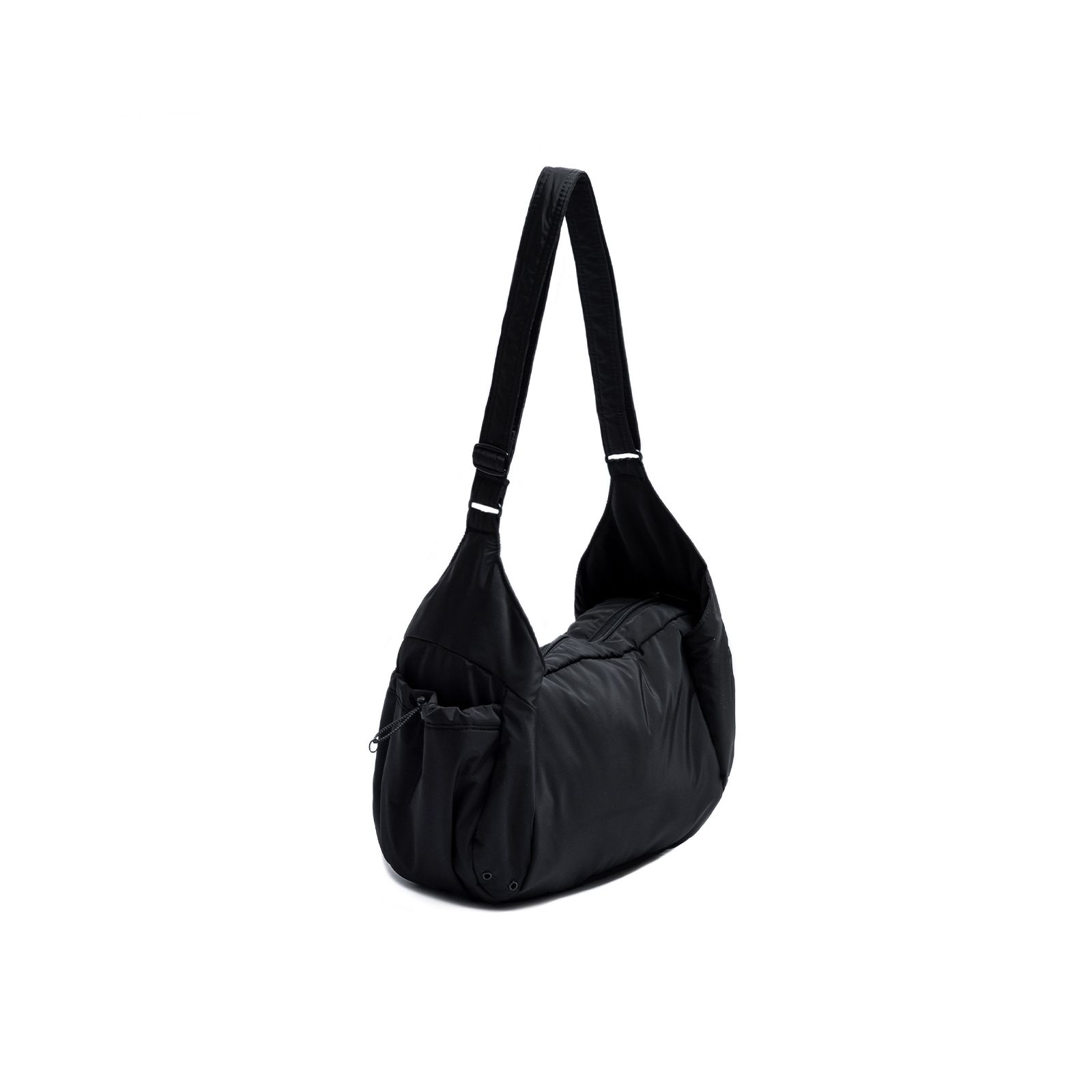 【ラスト1点】water-repellent padded crossbody bag / ブラック