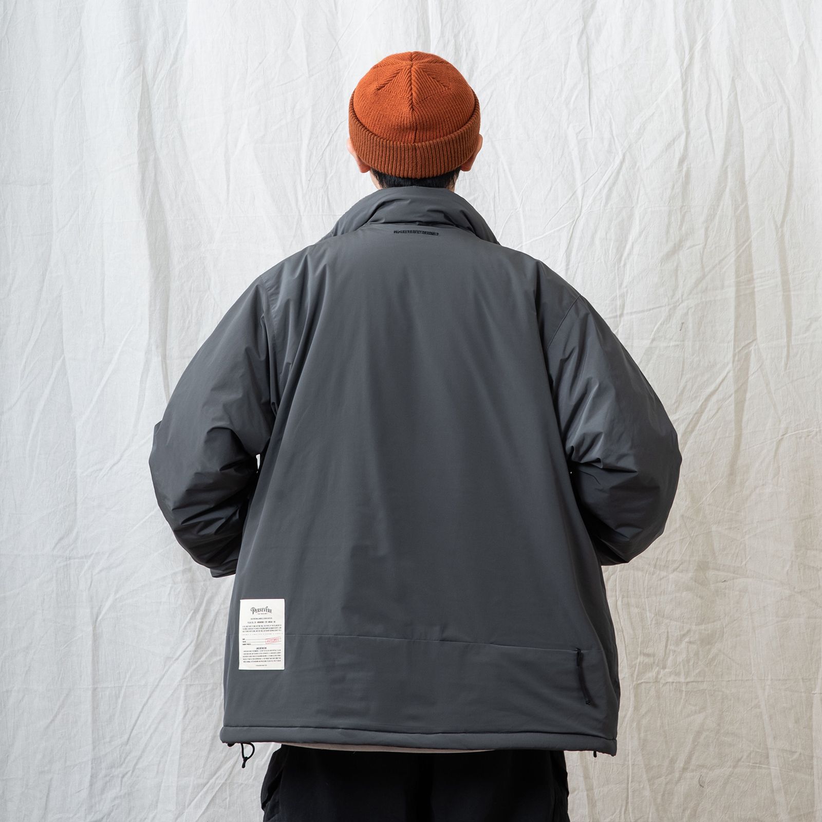 Persevere - 【ラスト1点 XL 】multi-pocket padded jacket / スモーク