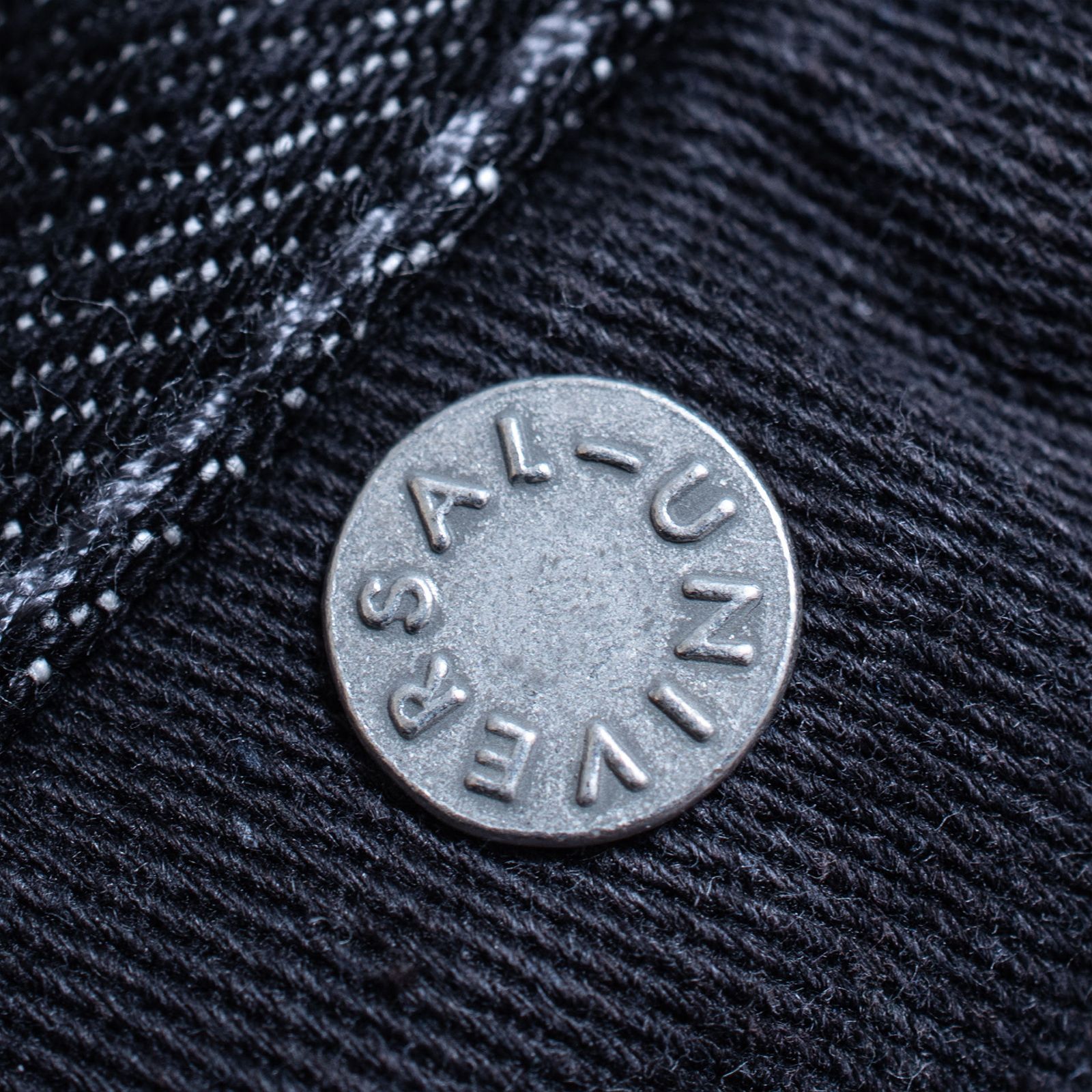 【ラスト1点 XL】distressed selvedge denim jeans / ウォッシュドブラック