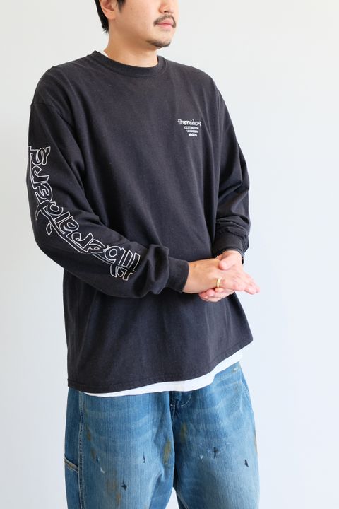 ロンTEE +デニムスタイルをシルエットで差別化