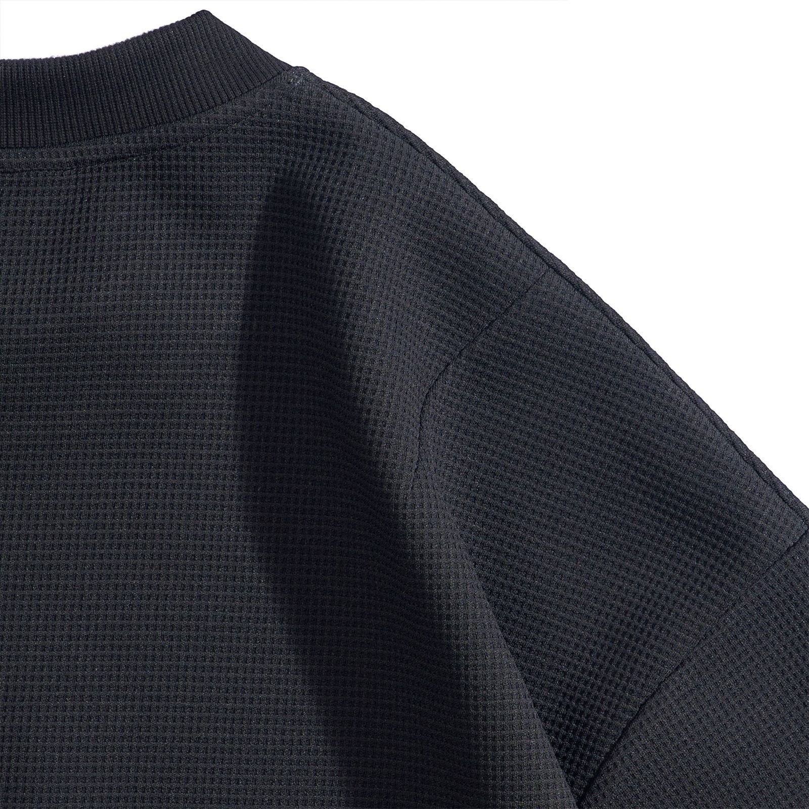 【ラスト1点 3 】Crew Neck Heavy Thermal Tee / ブラック