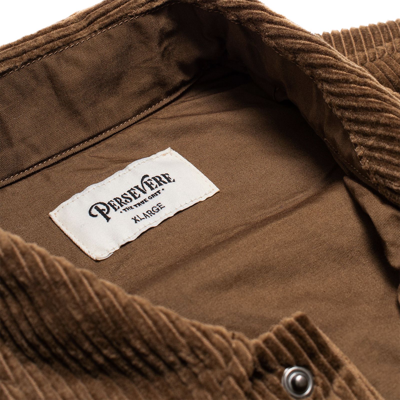 Persevere - 【ラスト1点 XL 】long sleeve corduroy jac-shirts
