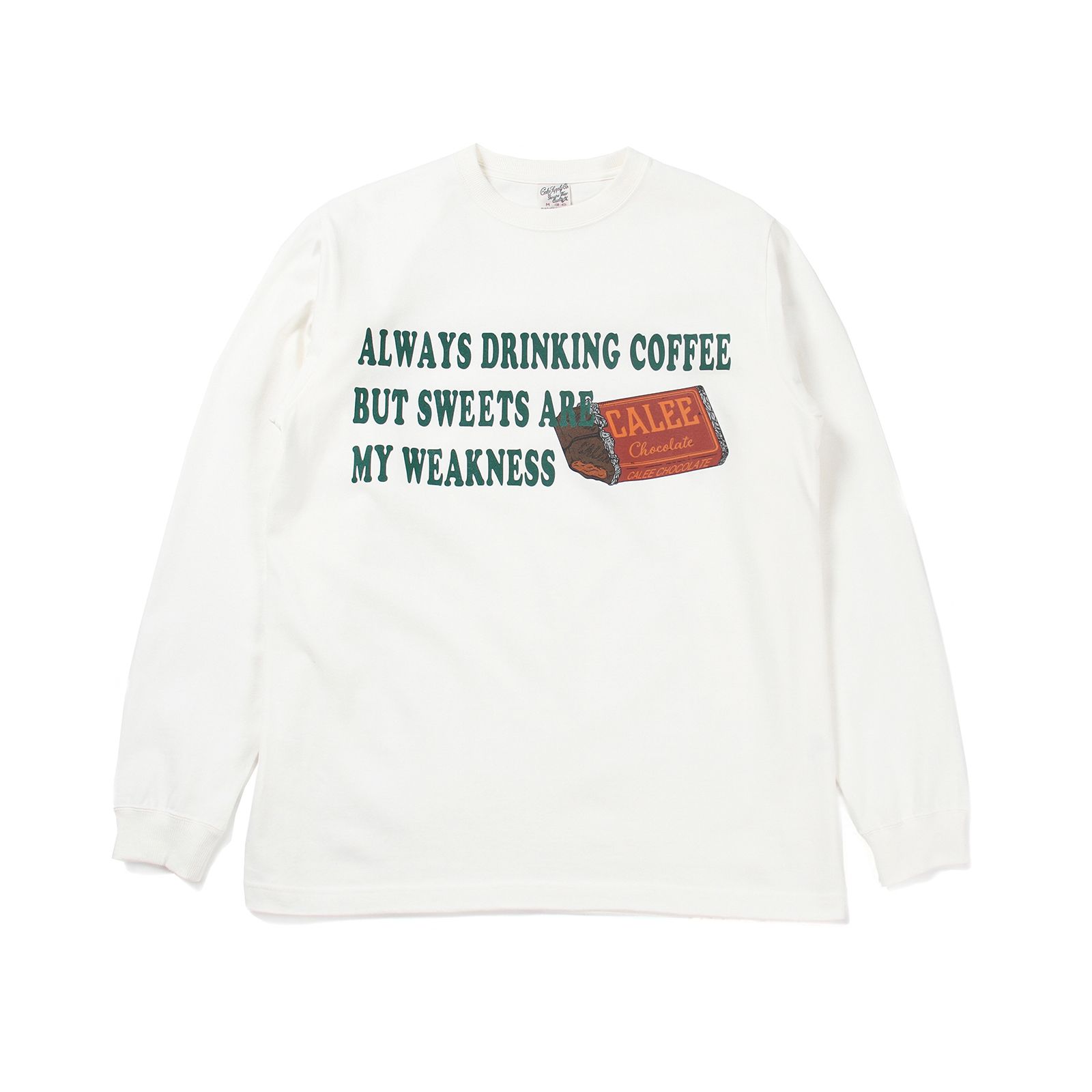 CALEE - [ラスト1点 XL ]【SPOT ITEM】sweets are my weakness L/S t