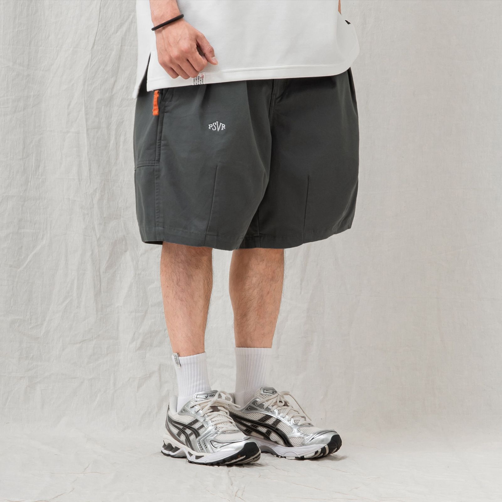 【ラスト1点 S 】pleated balloon shorts / ダークグレー