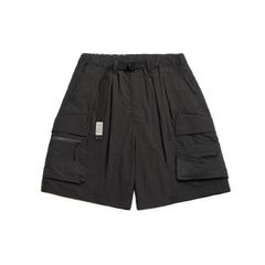 【ラスト1点 L 】water-repellent nylon cargo shorts / チャコールグレー