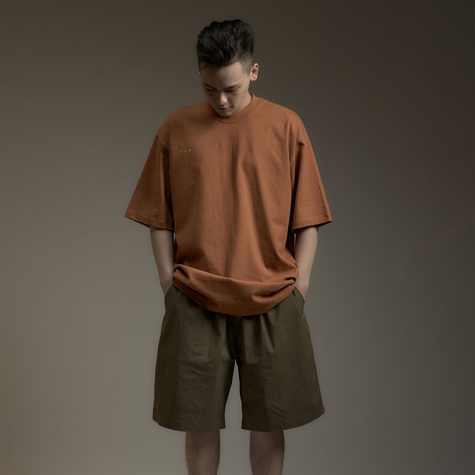 【ラスト1点 3】Spring Logo Tee / サンセットオレンジ
