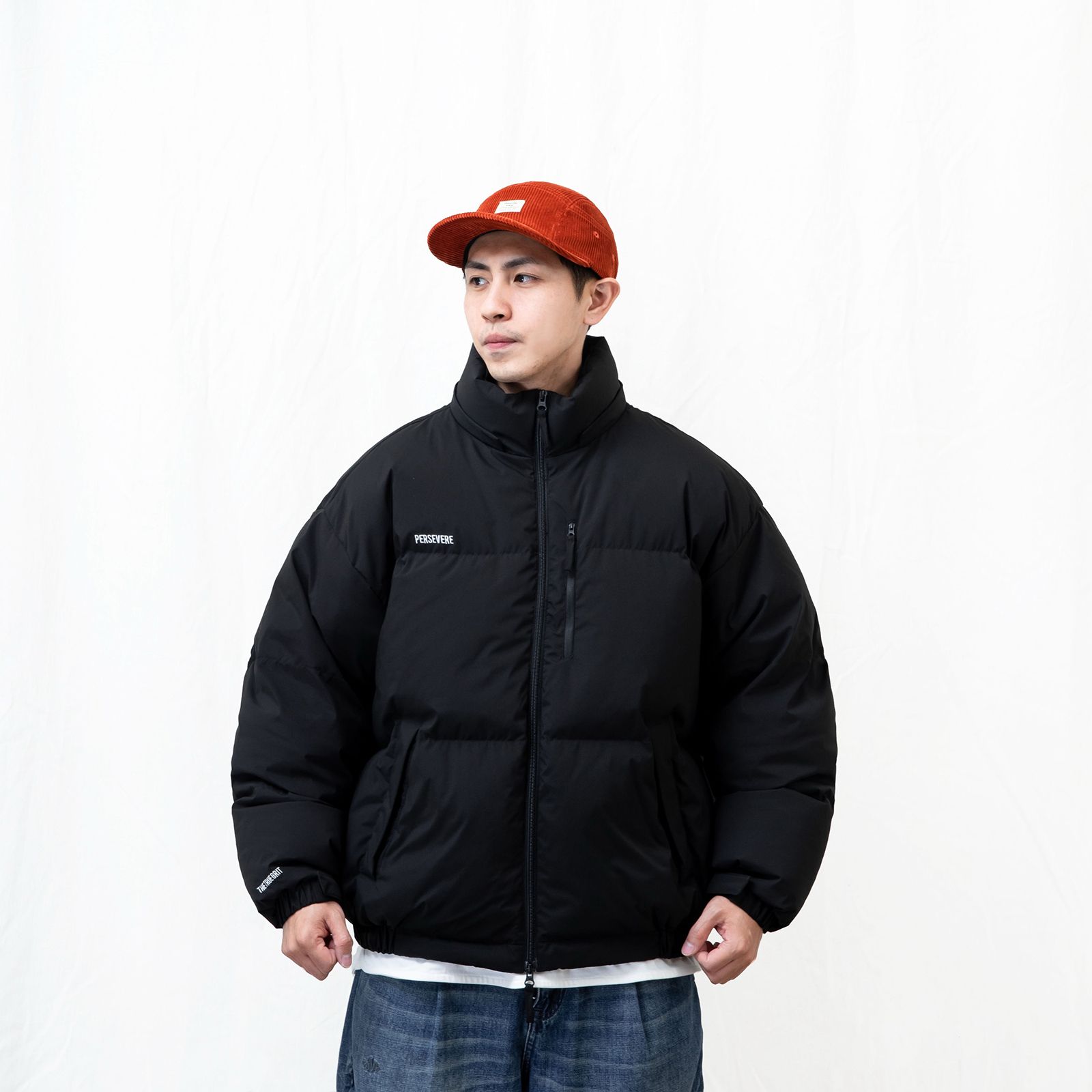 water-repellent down jacket/ ブラック