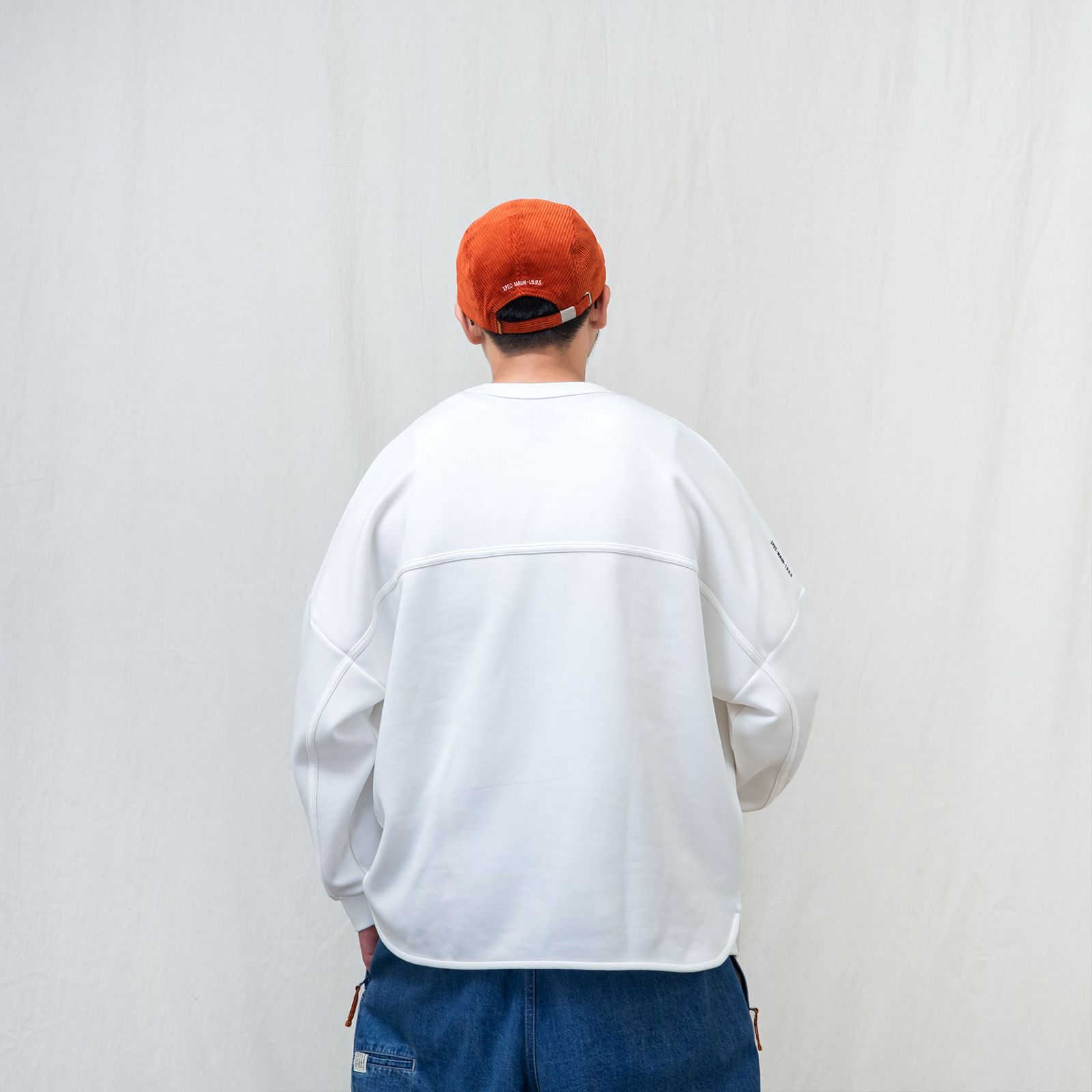 【ラスト1点 L】anti-wrinkle L/S classic pocket t-shirt / ホワイト
