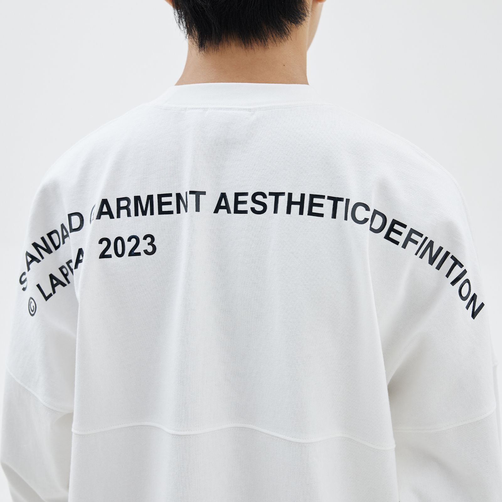 【ラスト1点 M 】Slogan printing lap / ホワイト