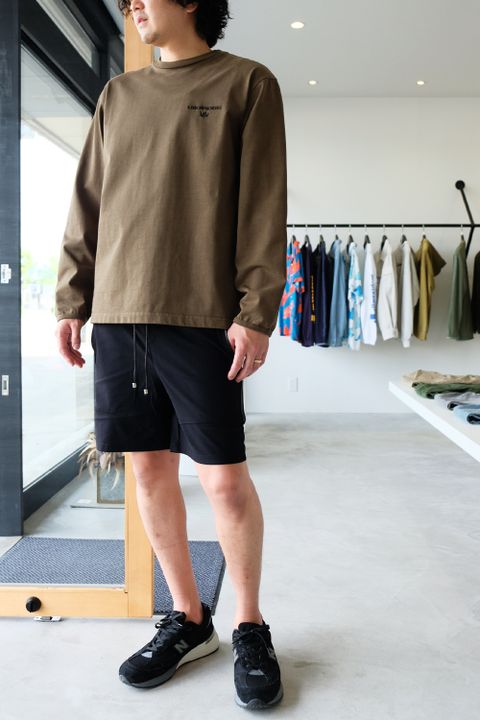 ロンTEEとショーツのバランスがオススメです◎