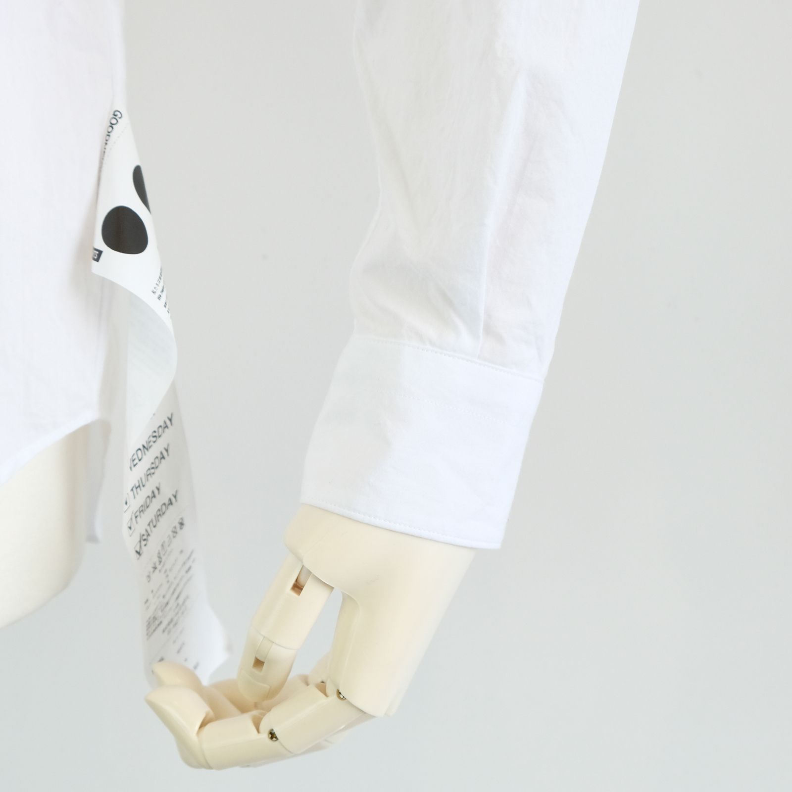 [ラスト1点 L ] コットンブロード レギュラーフィットシャツ / john regular collar shirts / ホワイト