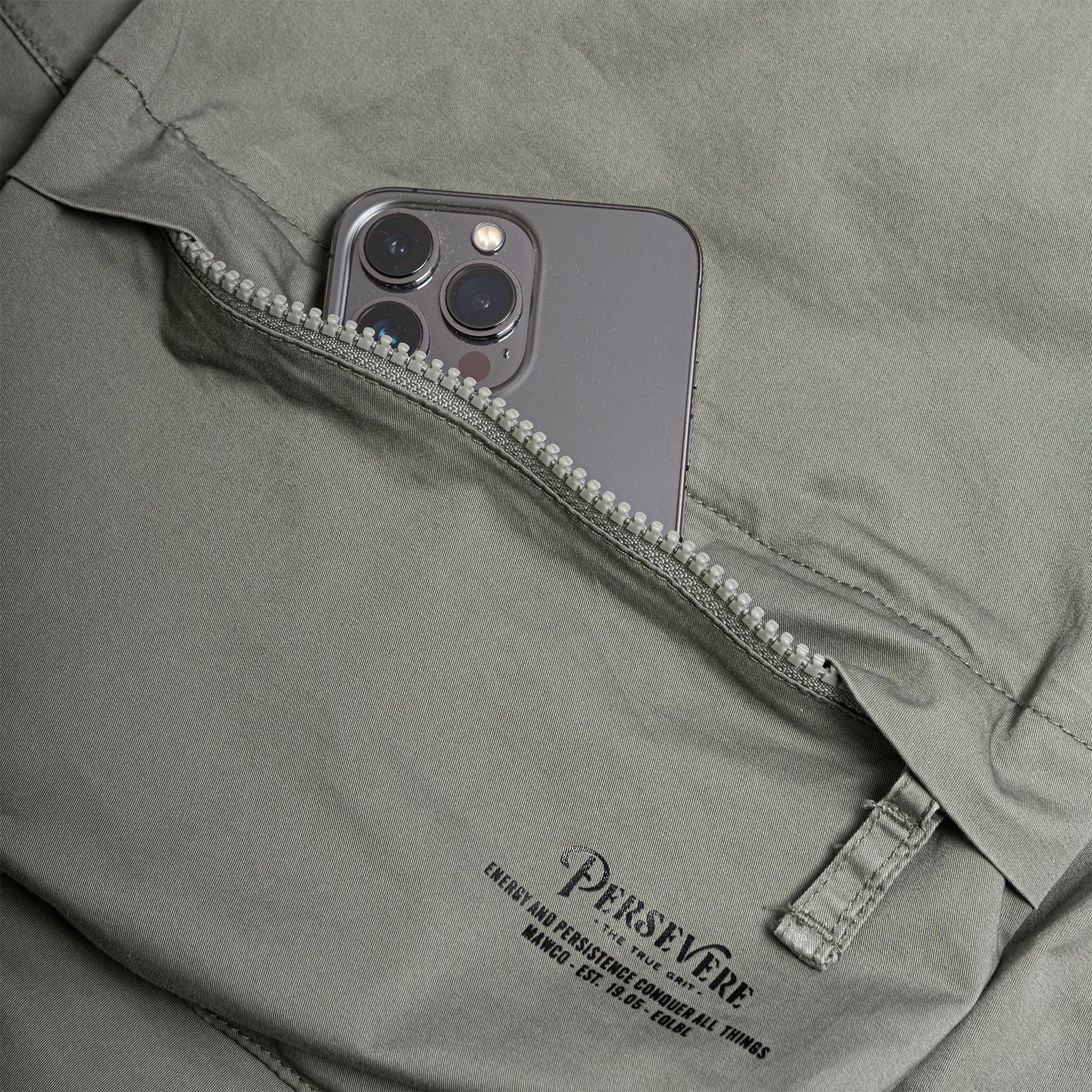 【ラスト1点 M 】washed multi-pocket cargo shorts / グリーングレー