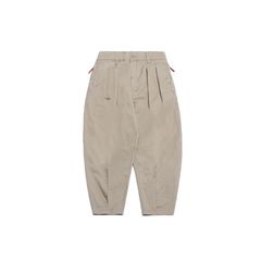 【ラスト1点 XL 】double pleated balloon tapered pants / ライトカーキ