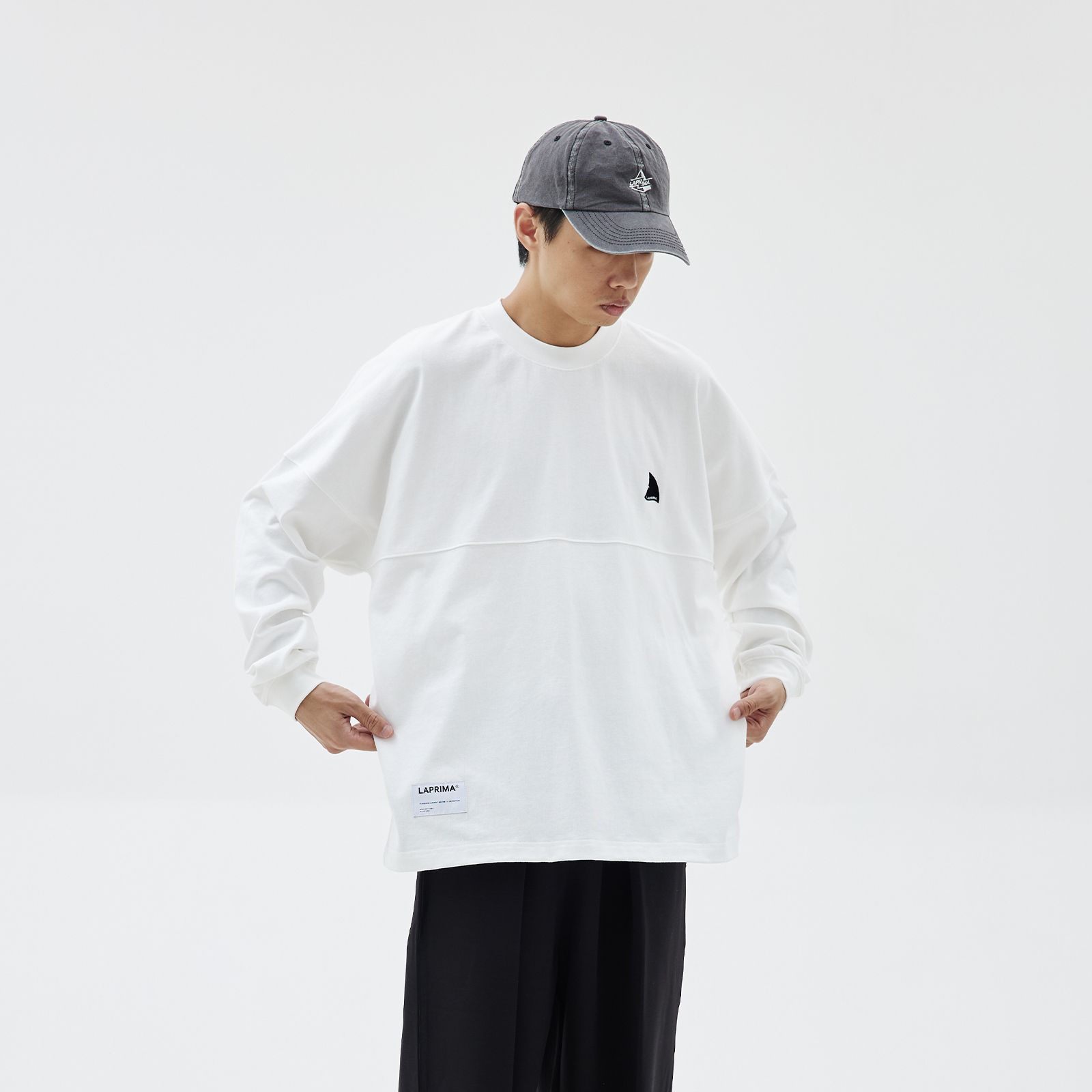 【ラスト1点 M 】Slogan printing lap / ホワイト