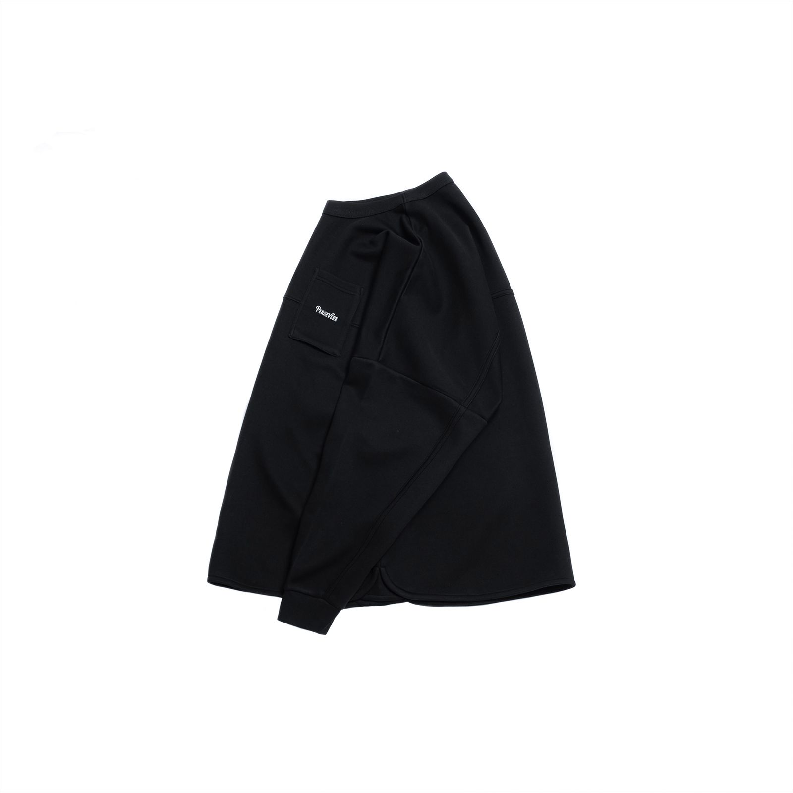 【ラスト1点 L】anti-wrinkle L/S classic pocket t-shirt / ブラック
