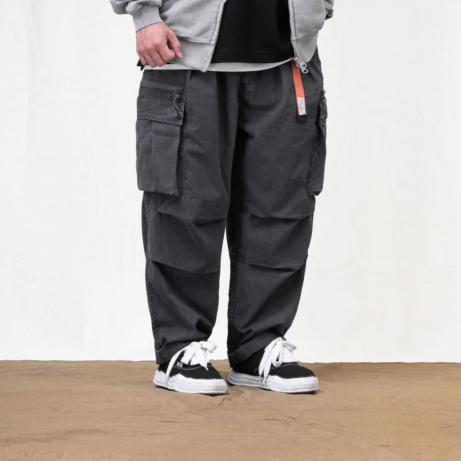 【ラスト1点 XL】t.t.g VI cargo pants / チャコールグレー