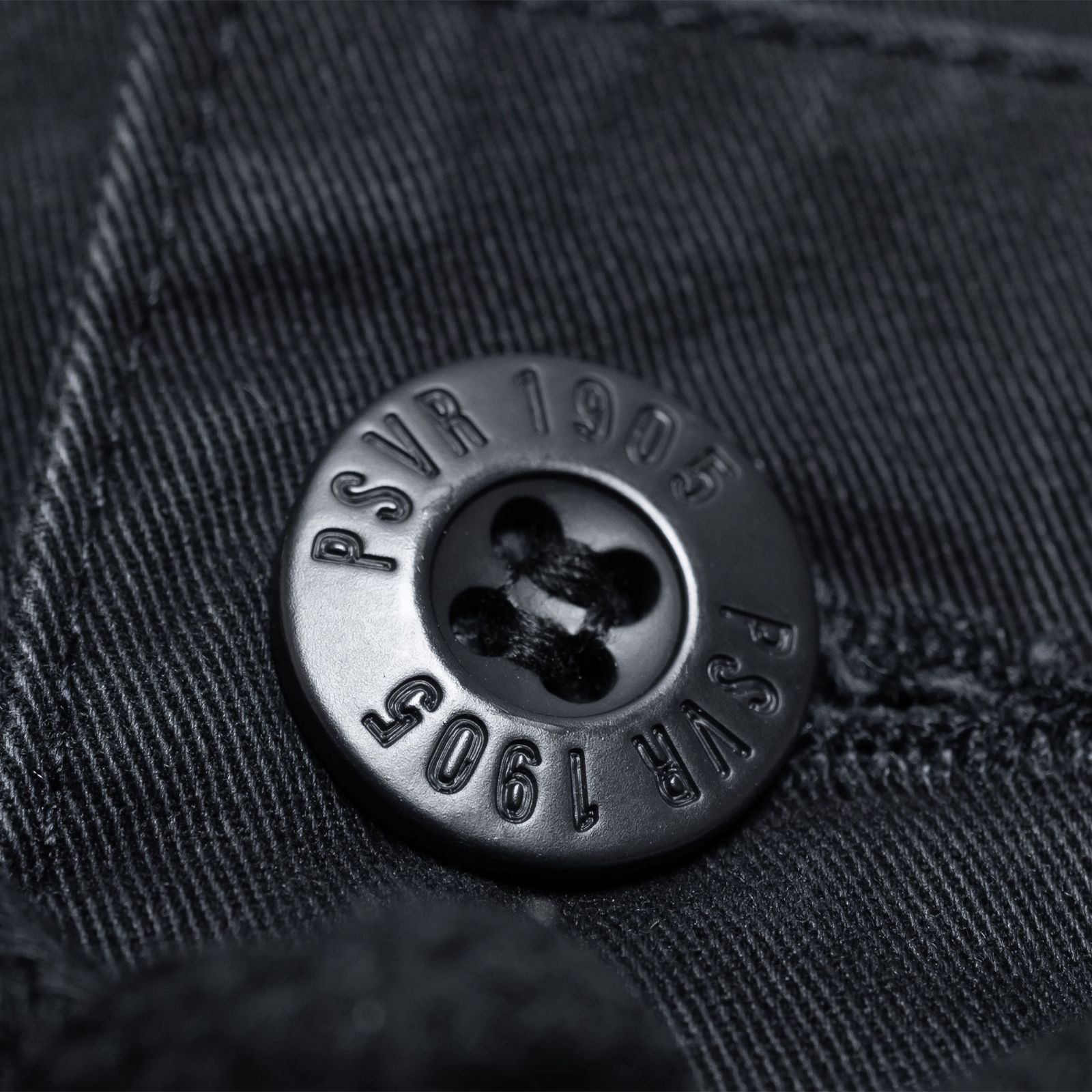 unique pocket design tapered pants / ブラックブルー