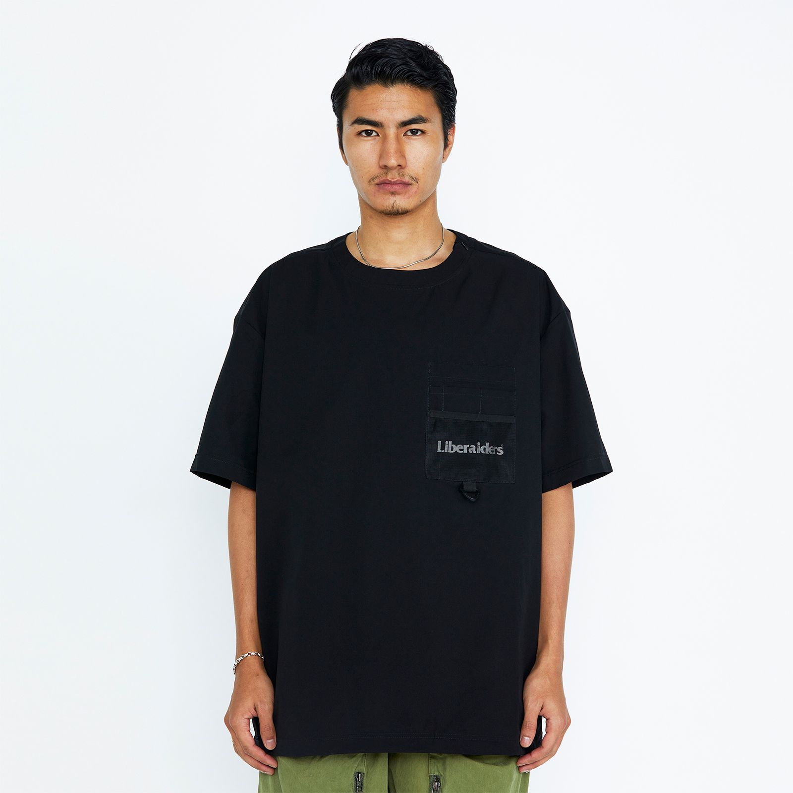 【ラスト1点 XL】4way stretch tee / ブラック