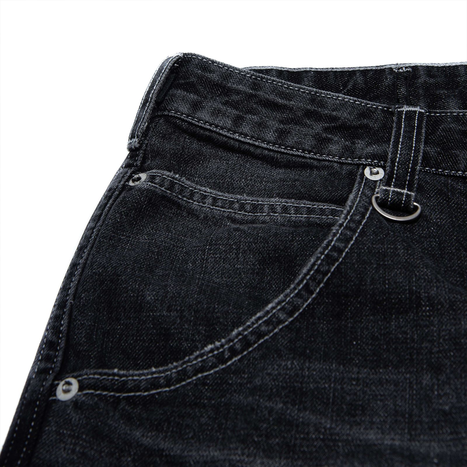 【ラスト1点 XL 】hige denim shorts / ブラック