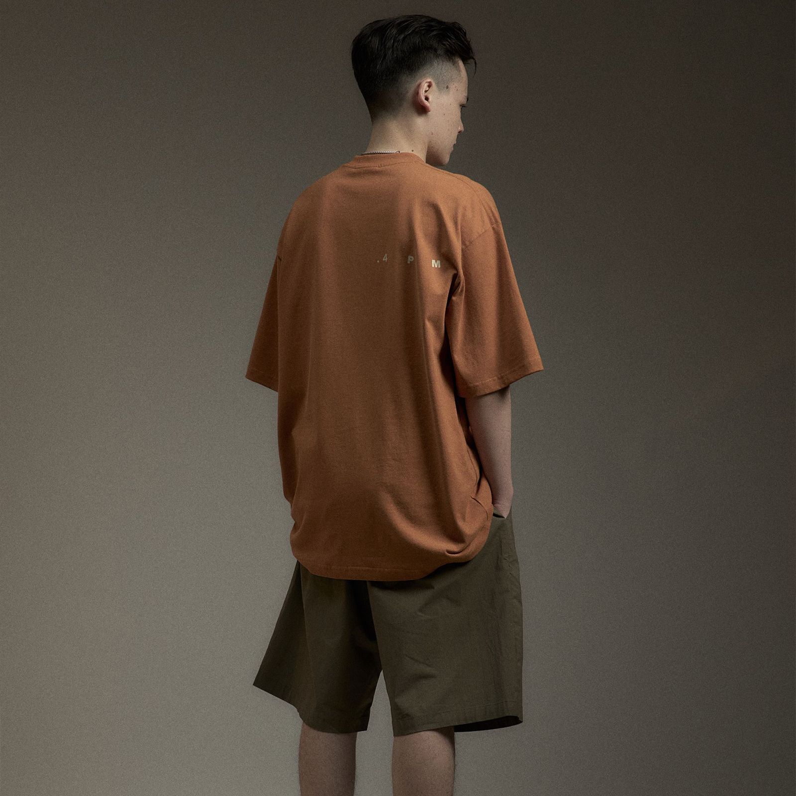 【ラスト1点 3】Spring Logo Tee / サンセットオレンジ