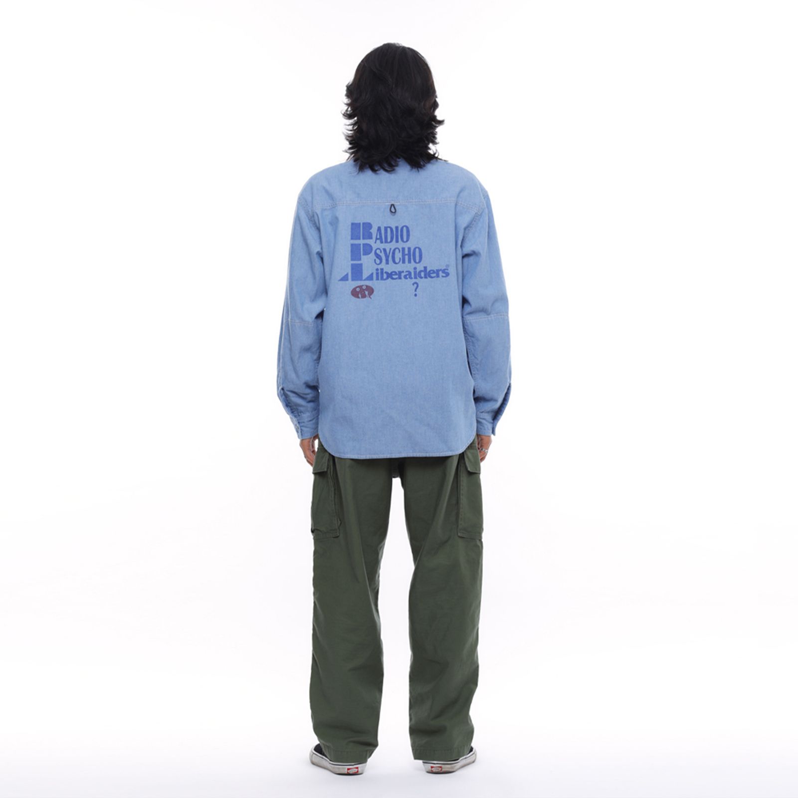 【ラスト1点 L】r.p.l chambray shirt / ブルー