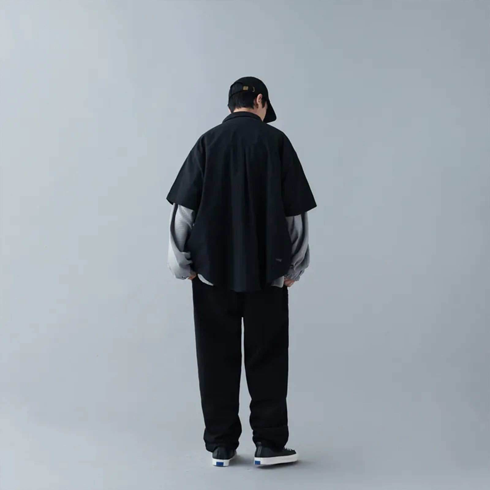 【ラスト1点 3 】New stand H/S shirt / ブラック