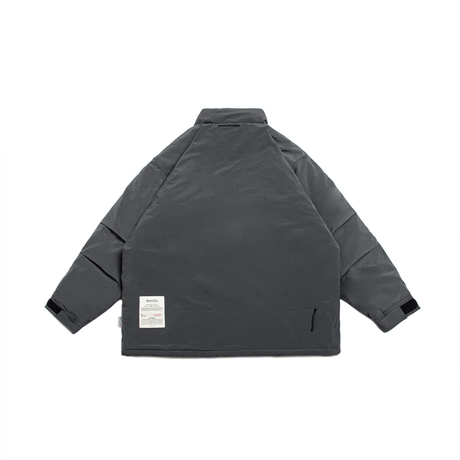 【ラスト1点 XL 】multi-pocket padded jacket / スモークグレー - S