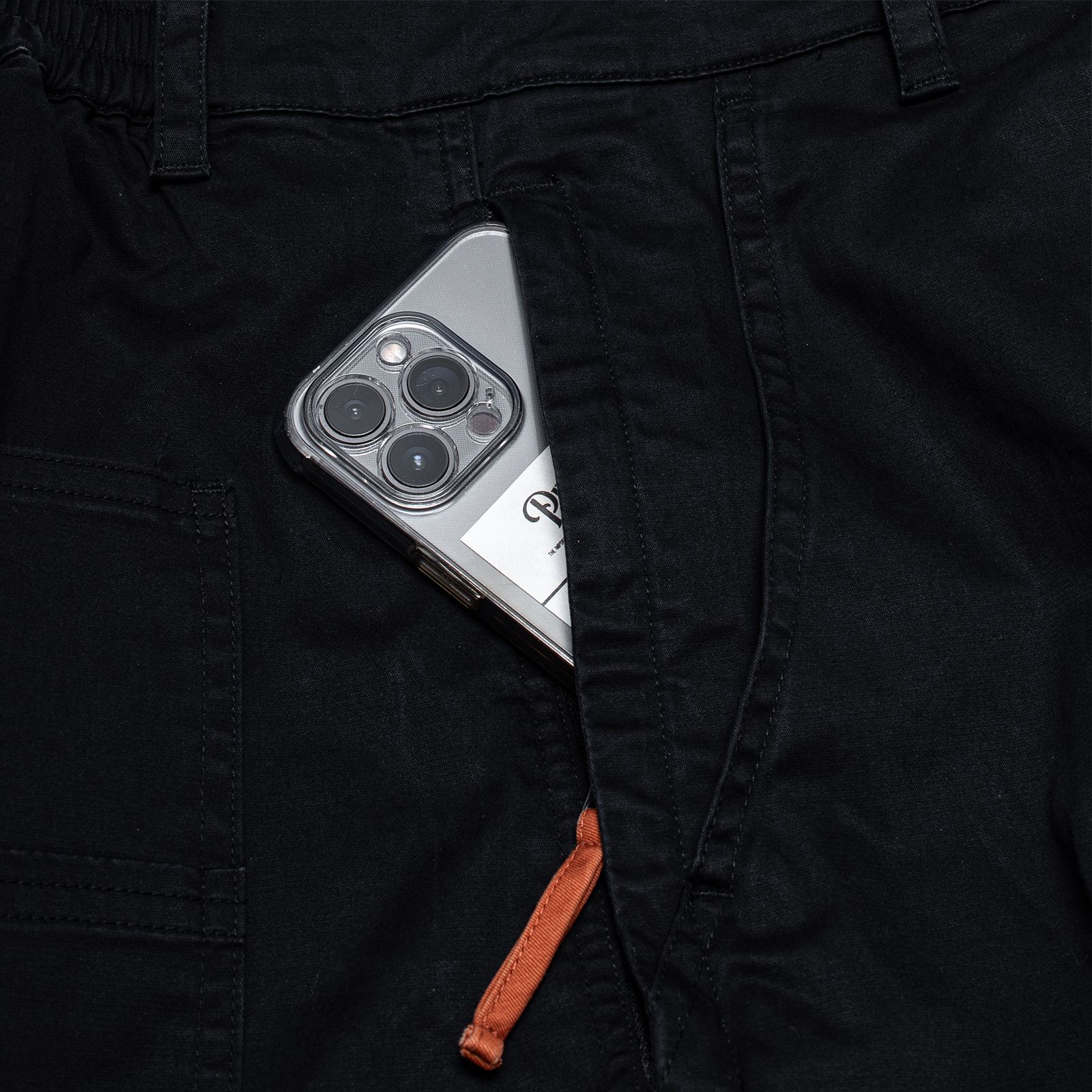 【ラスト1点 XL 】heavy enzume washed tapered pants / ブラック