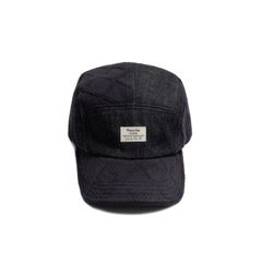 【ラスト1点】spliced 5-panel denim cap / ブラック