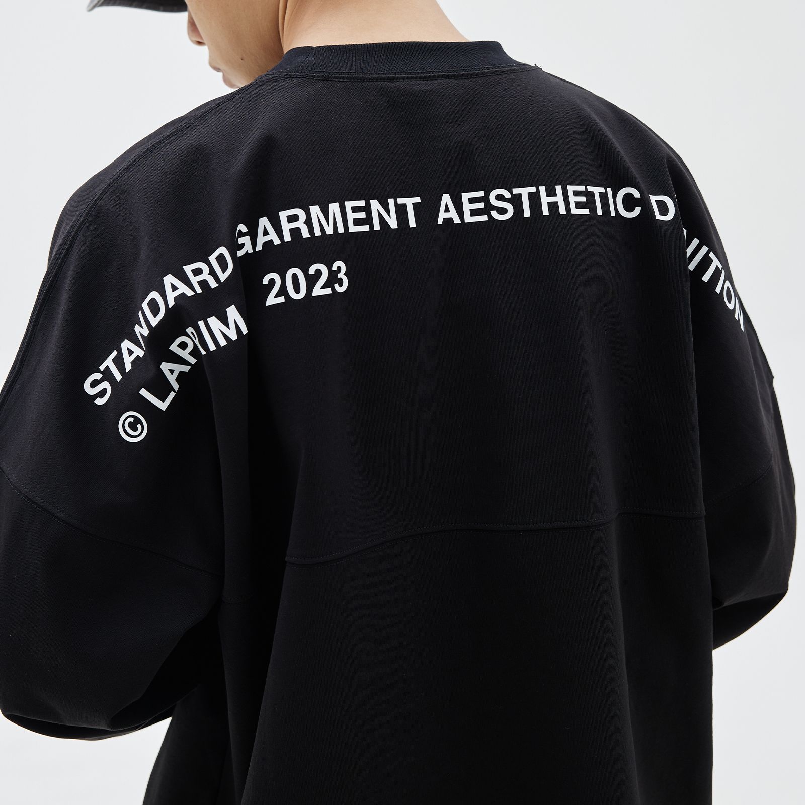 【ラスト1点 L】Slogan printing lap / ブラック