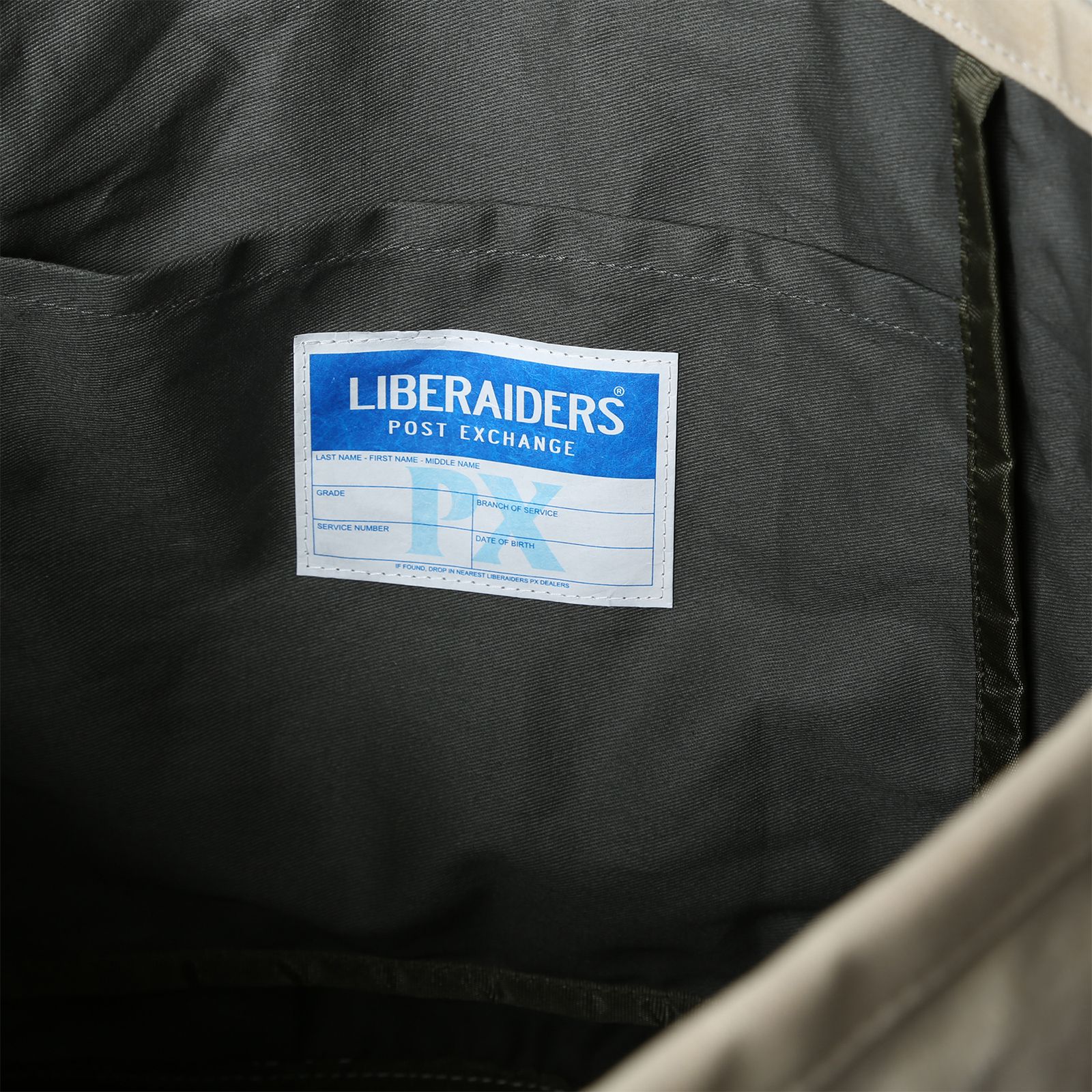 【ラスト1点】liberaiders px canvas tote bag / ホワイト