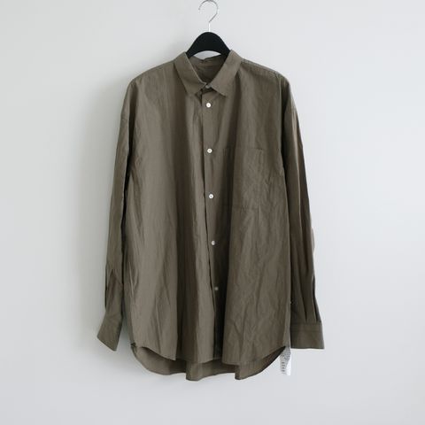 【ラスト1点 L】johnny regular collar shirts / カーキ