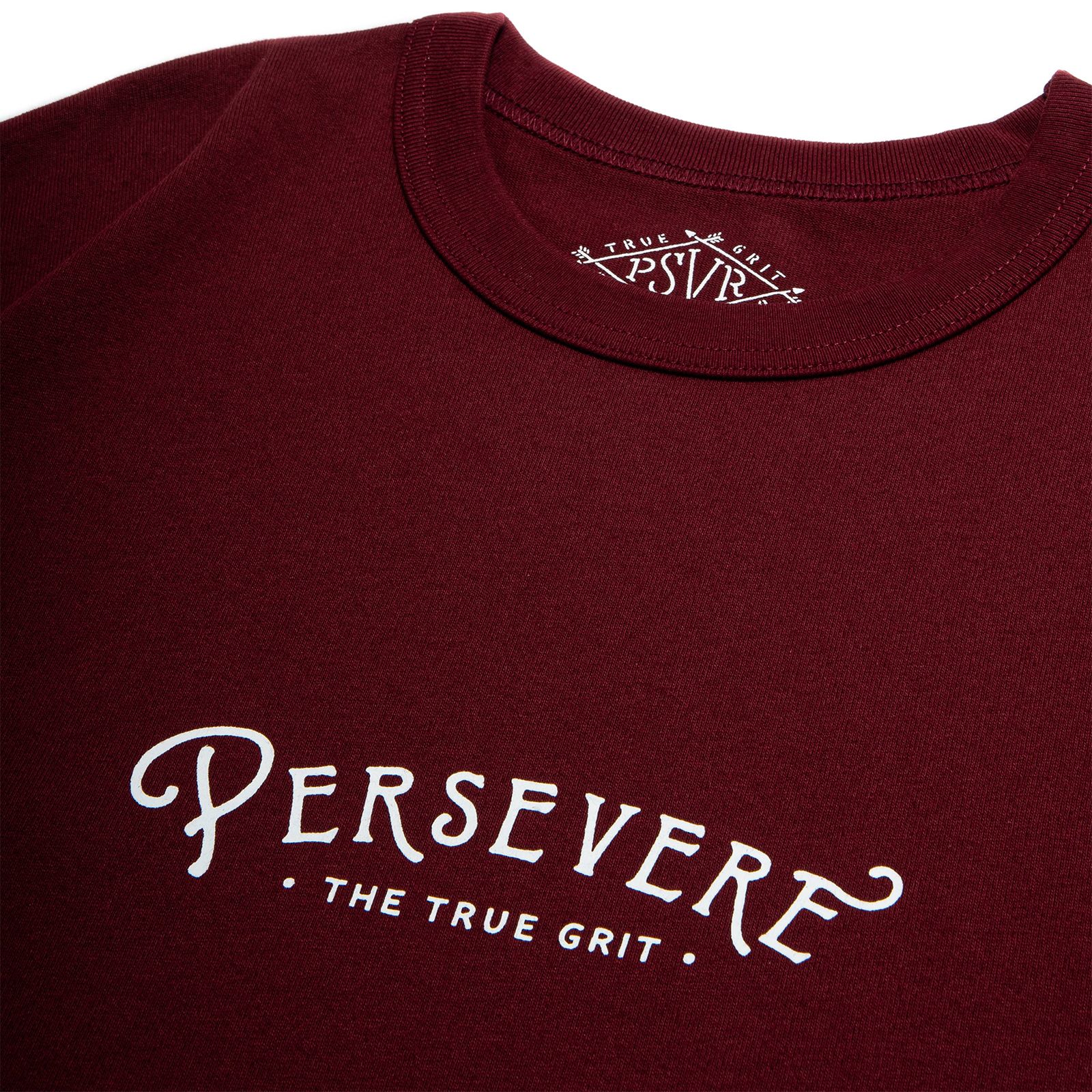 handwritten logotype t-shirt / クラレット