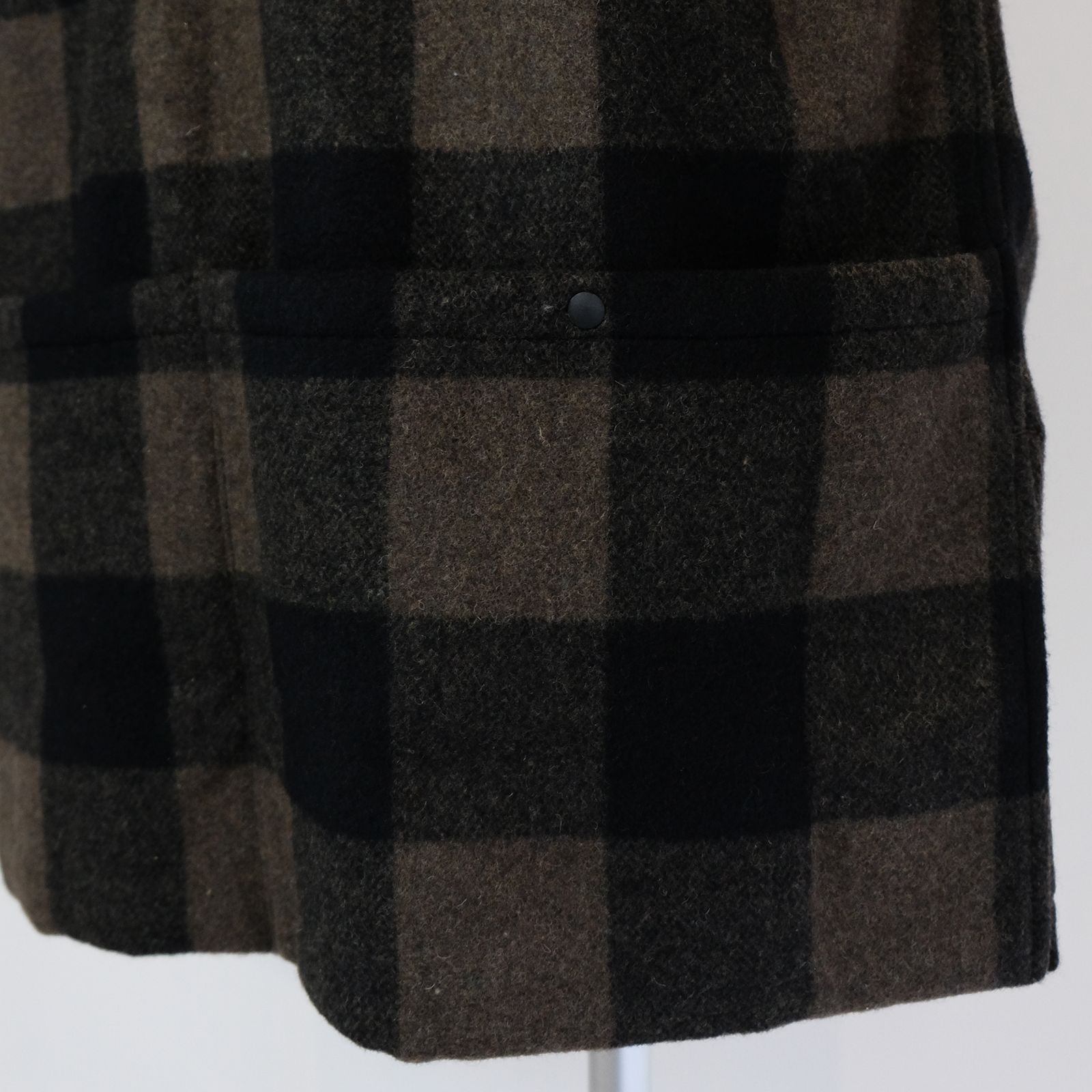 [ラスト1点]【グッドネイバーズシャツ×YARD WORKS】jasper wool yard shirt jacket / カーキチェック