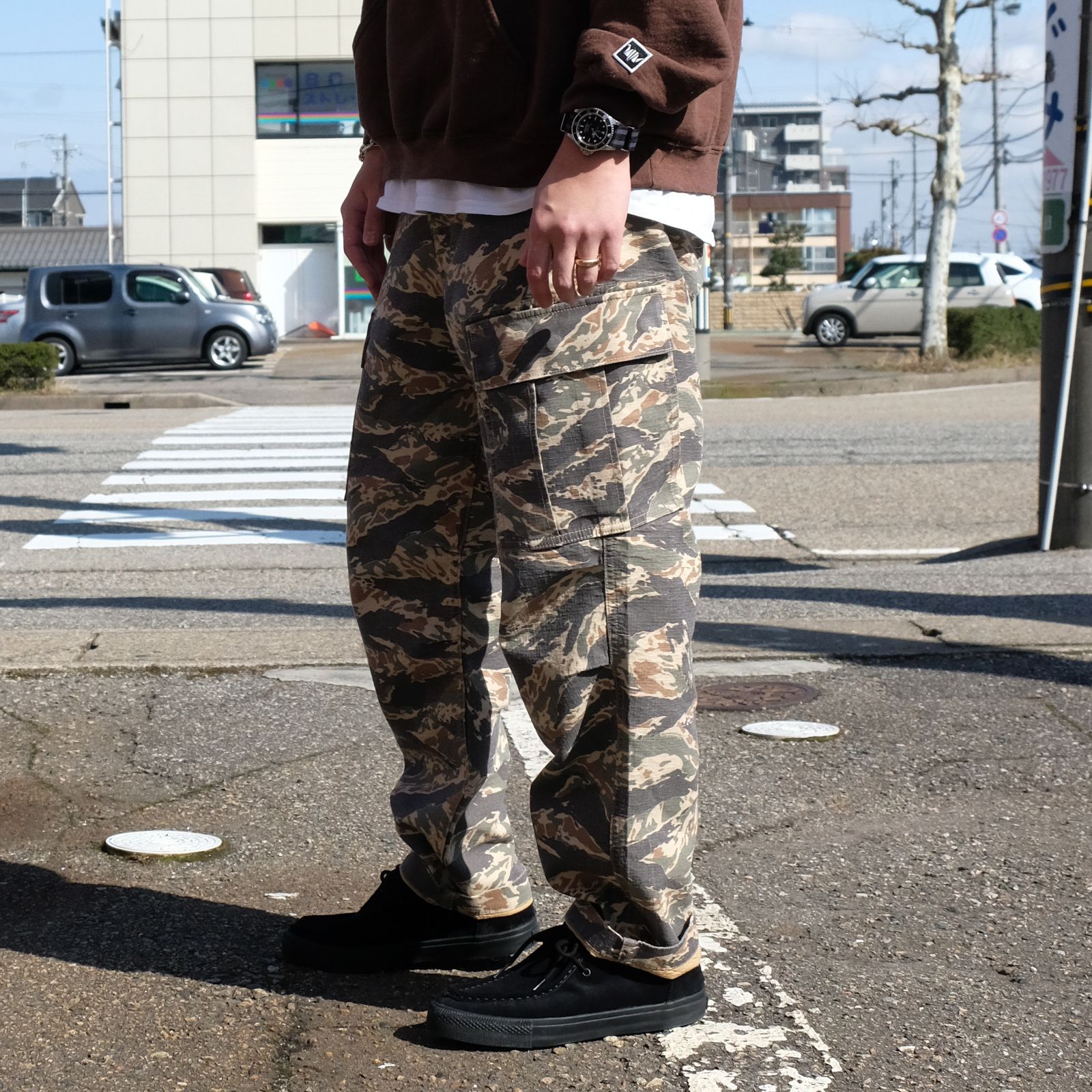 リベレイダース☆ARMY PANTS アーミー タイガーカモBDUカーゴパンツ