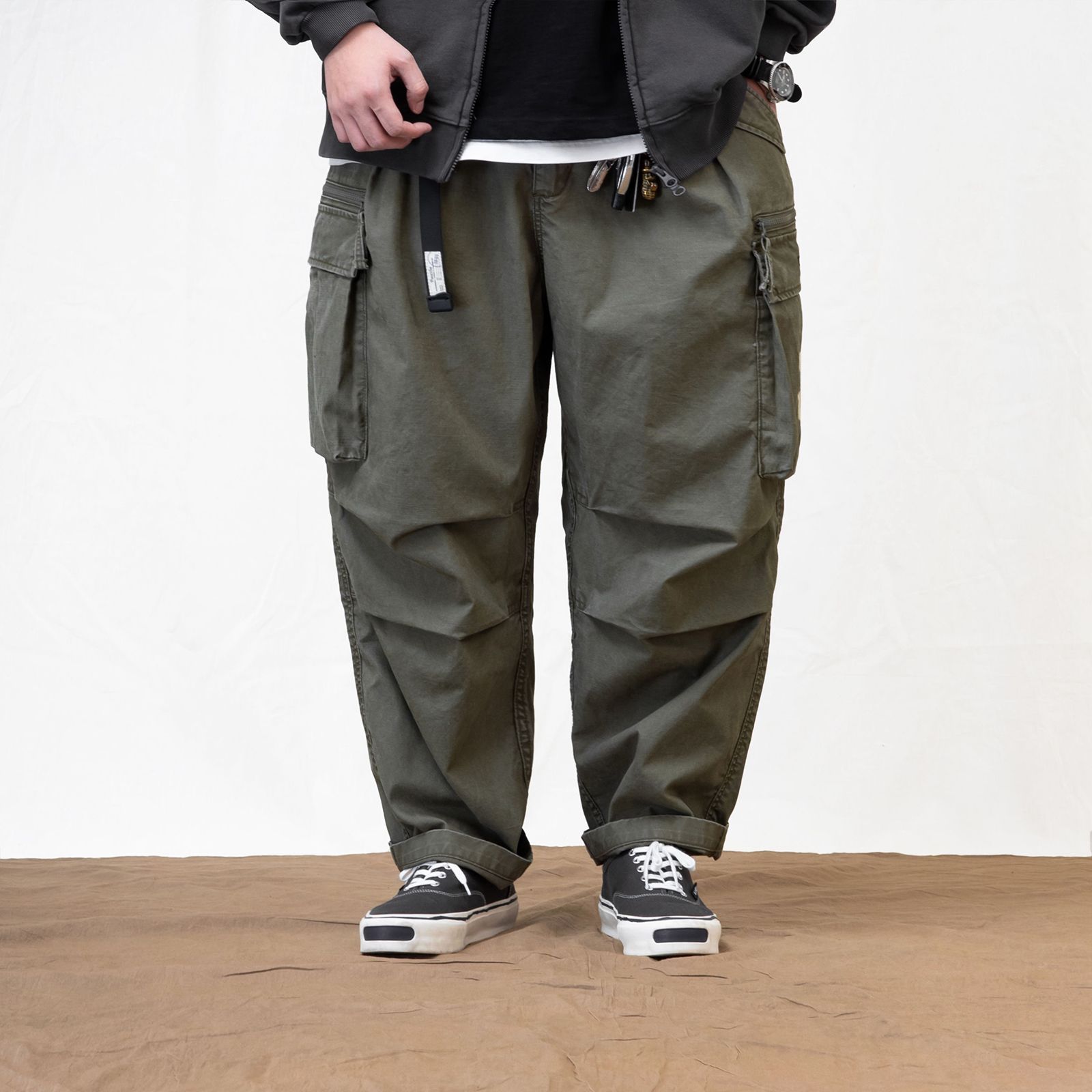 【ラスト1点 XL 】t.t.g VI cargo pants / グリーングレー