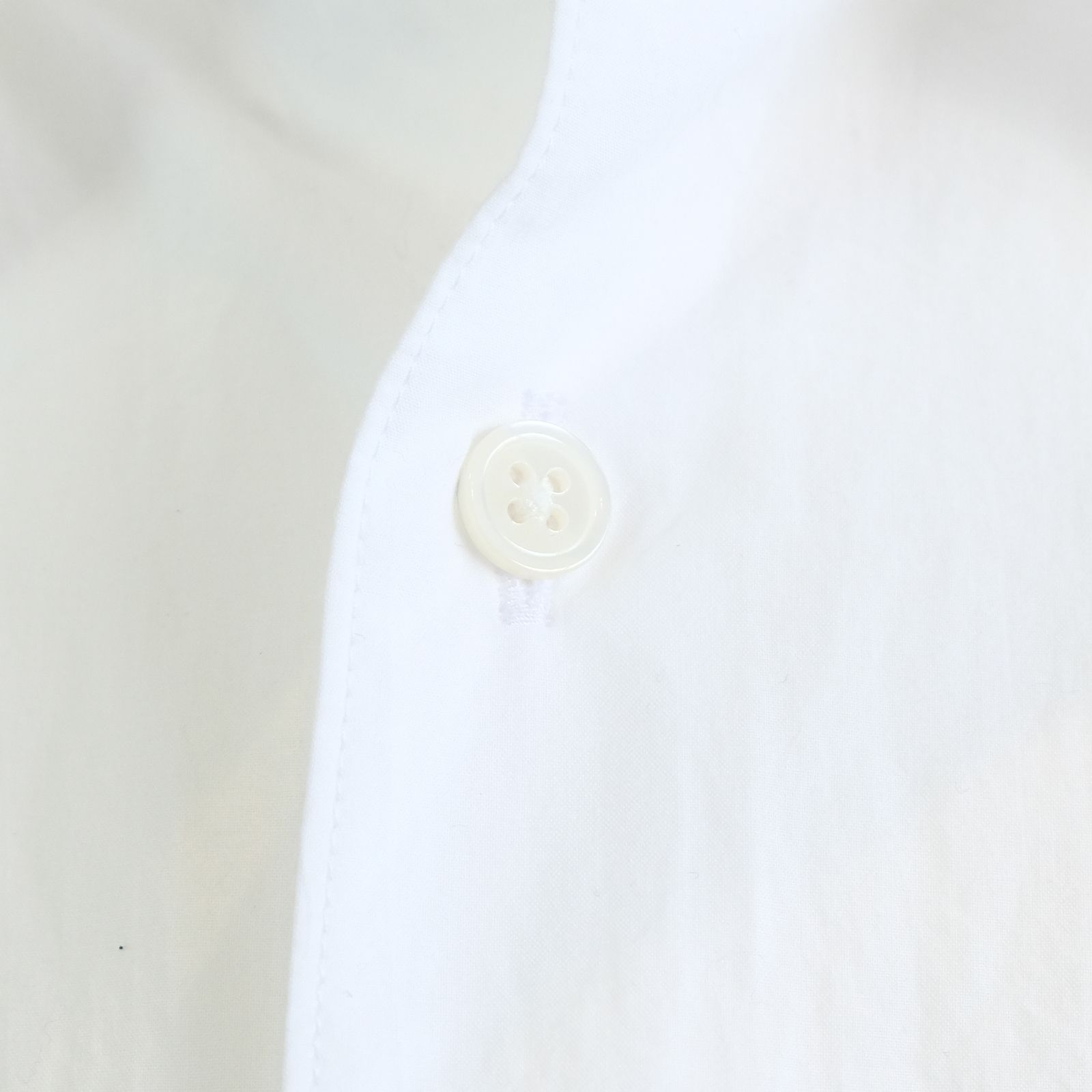 [ラスト1点 M ] コットンブロード ワイドシルエットシャツ / noel regular collar shirts / ホワイト