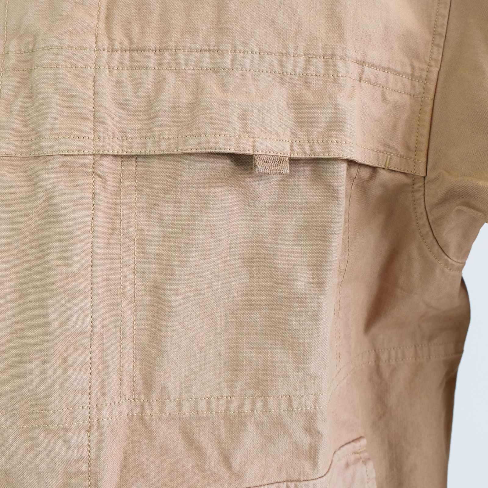 【ラスト1点 XL】stonewashed multi-pocket field jacket / カーキ