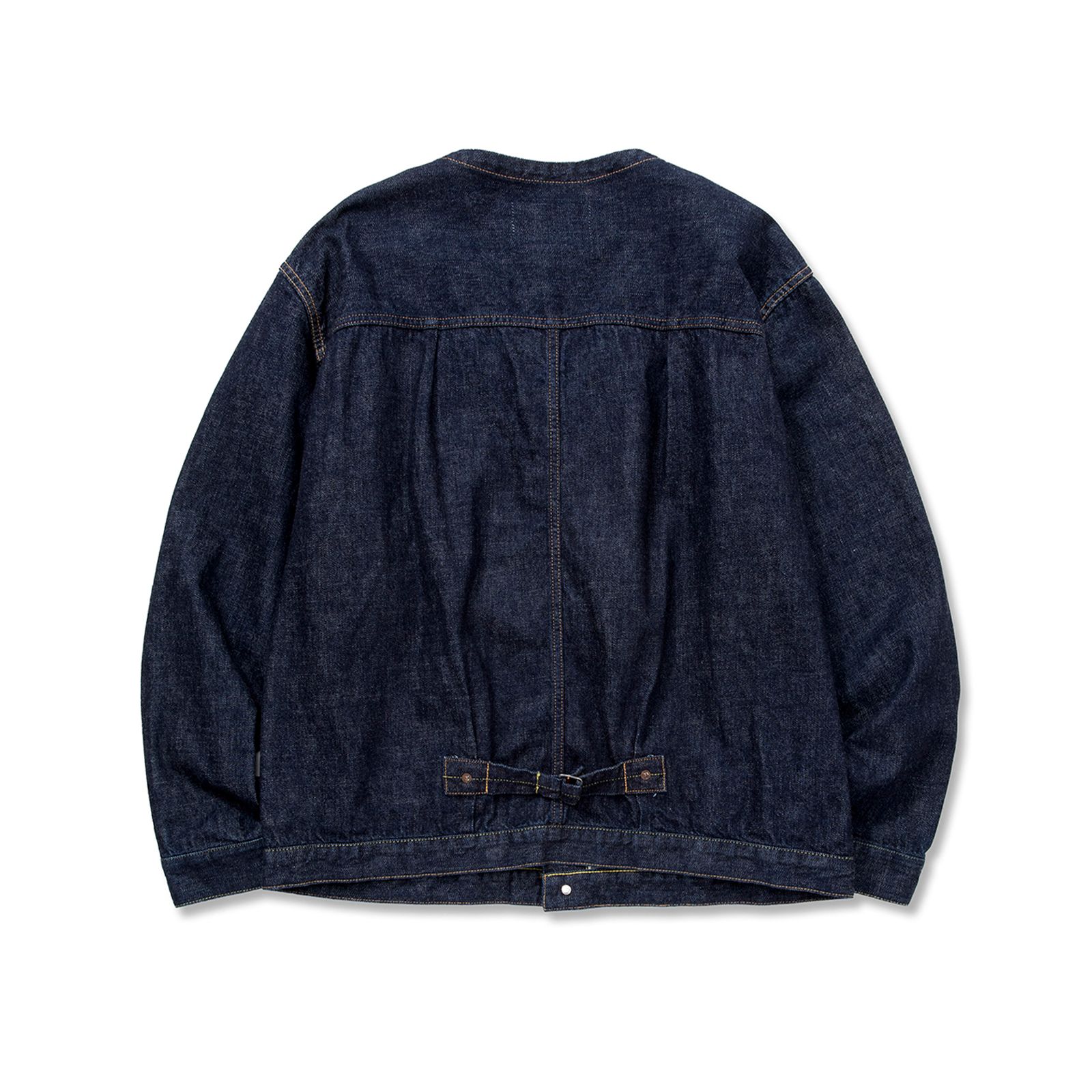 CALEE - [ラスト1点 L ] 1st type no collar denim jacket