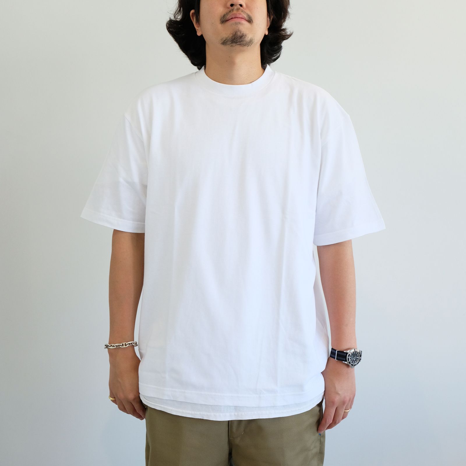 [ラスト1点 XL ]【グッドネイバーズシャツ×酒井貴生】バックプリント ビックシルエットTシャツ / big silhouette Tee / ホワイト
