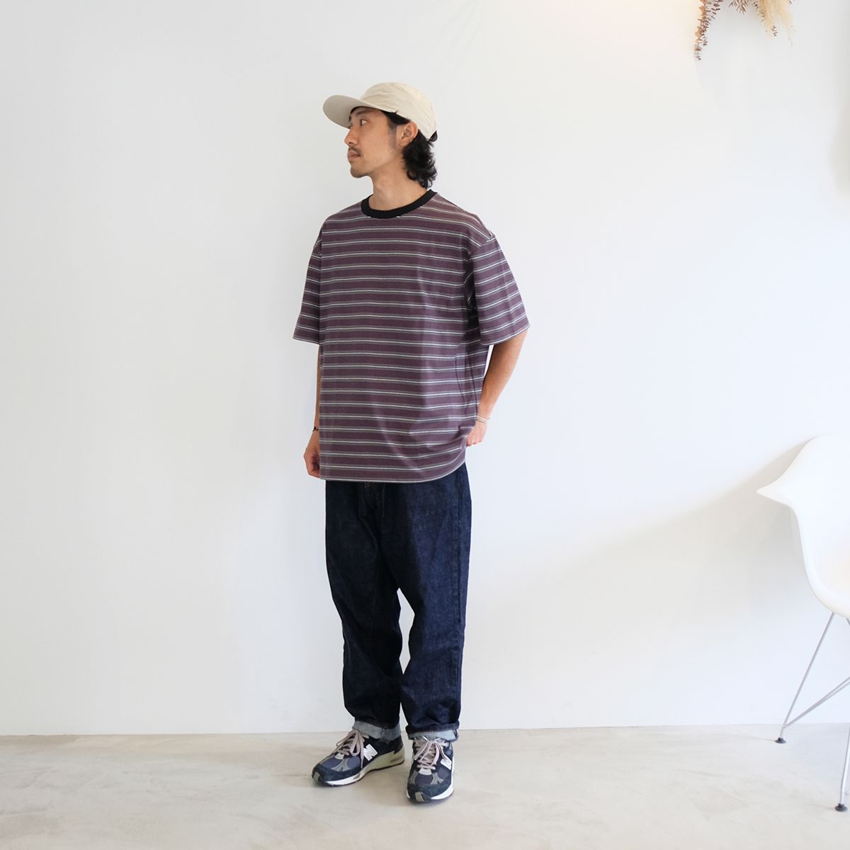 【2023.6.30(Fri) 】CALEEのボーダーTをメインに今の気分なサイズ感で