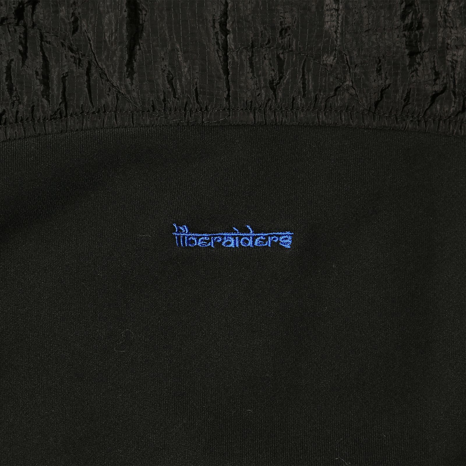 【ラスト1点 M】cotton fleece quilted crewneck / ブラック