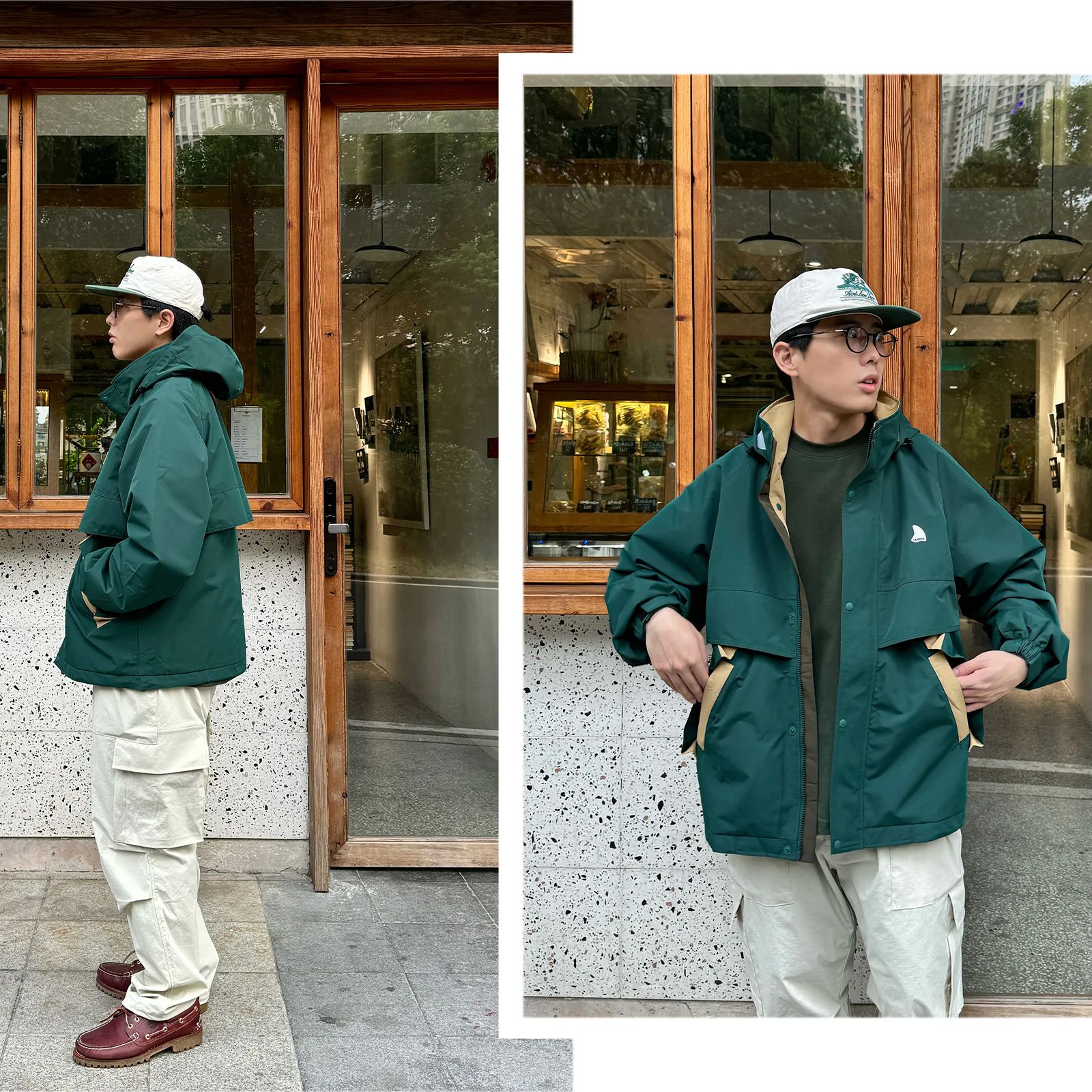 【ラスト1点 M 】retoro mountain jacket / グリーン